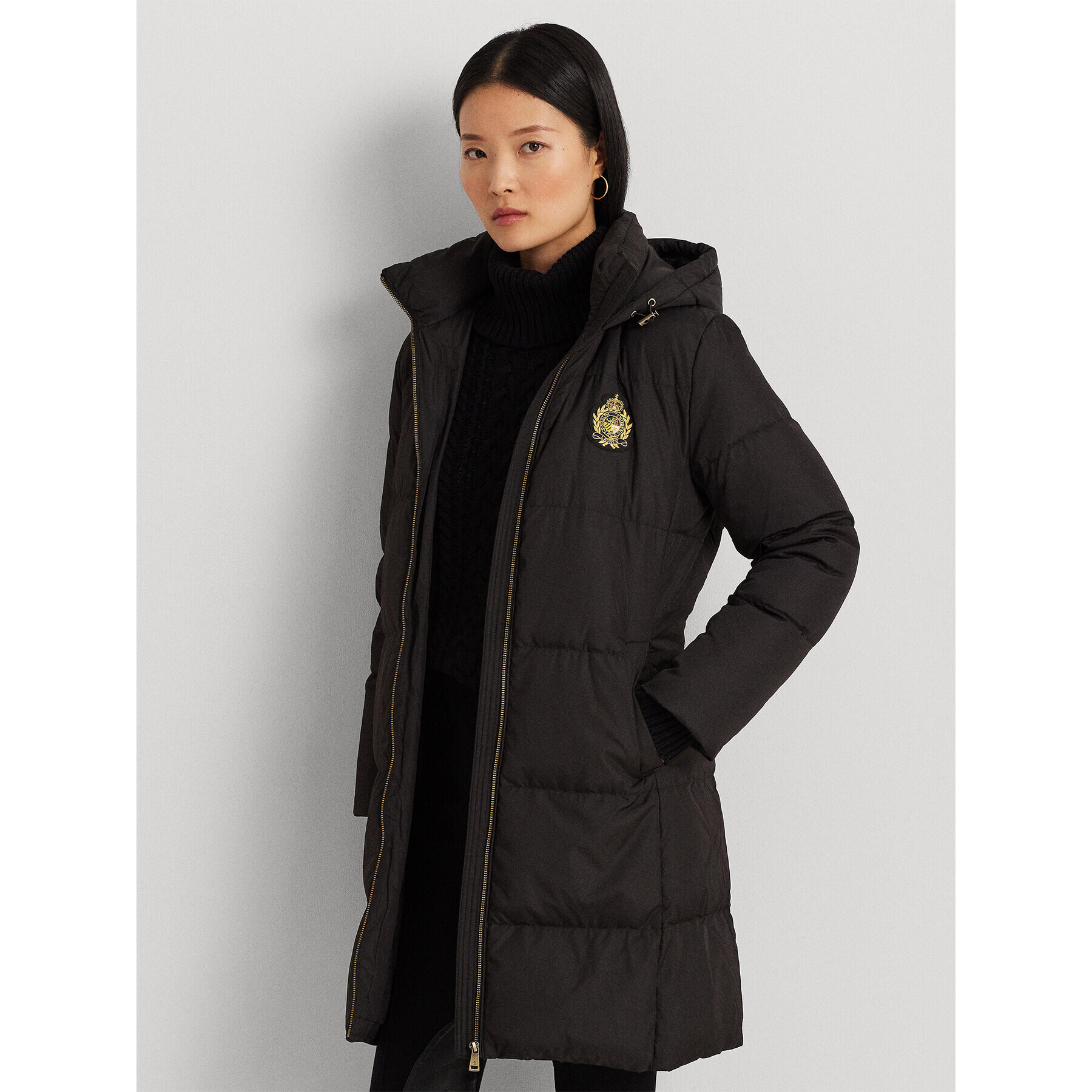 Lauren Ralph Lauren Geacă din puf 297928080001 Negru Regular Fit - Pled.ro