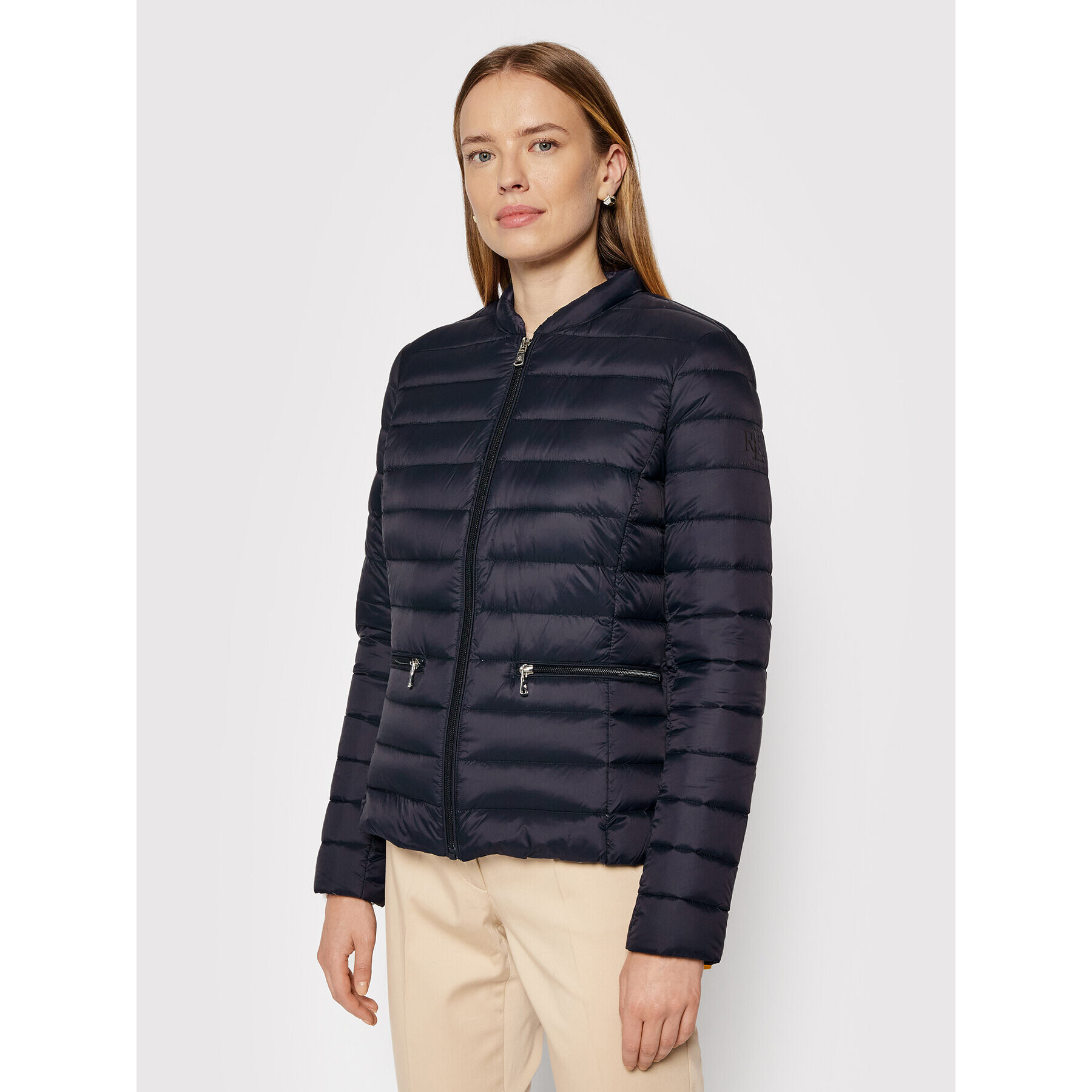 Lauren Ralph Lauren Geacă din puf Quilted 297843221001 Bleumarin Slim Fit - Pled.ro