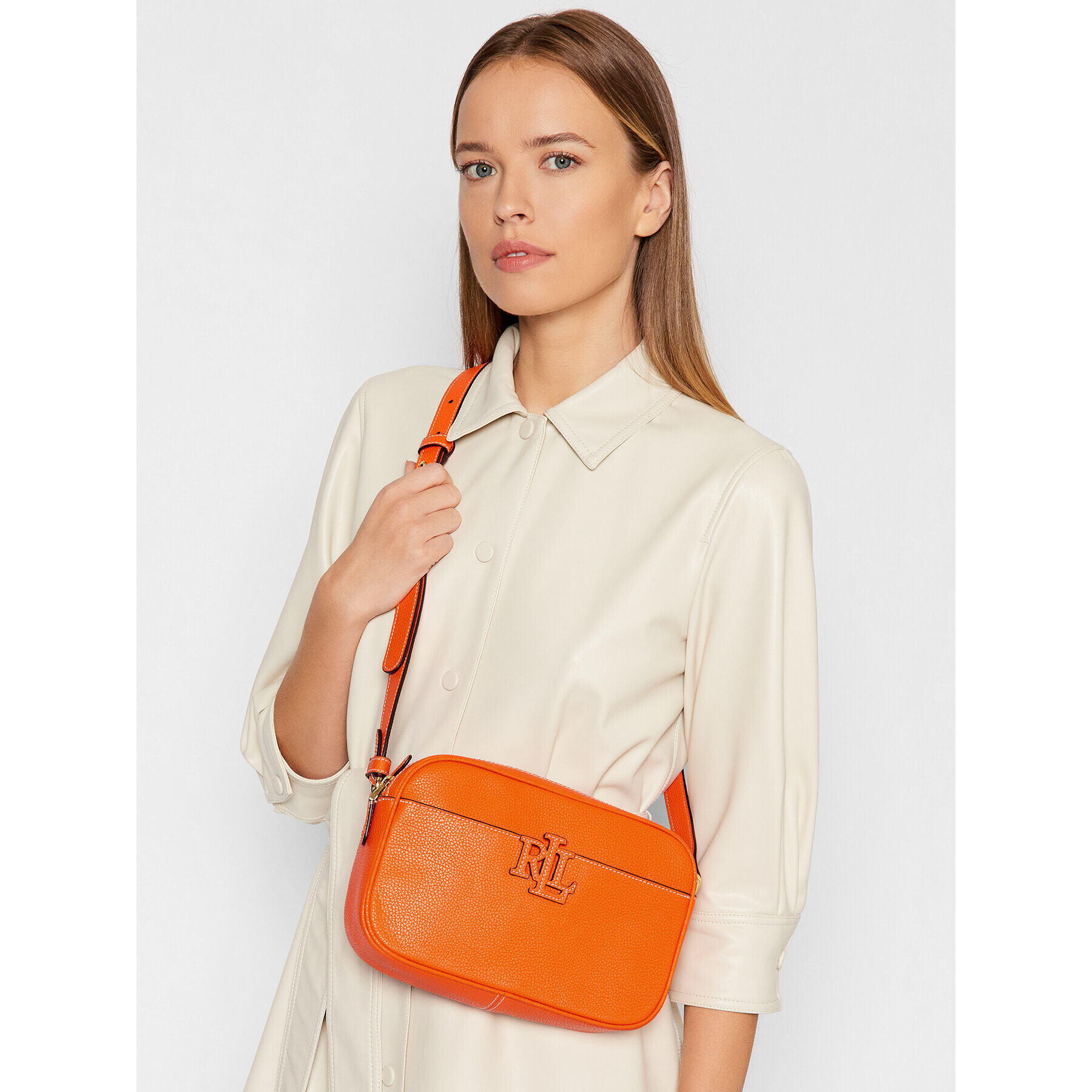 Lauren Ralph Lauren Geantă Carrie 24 431837540004 Portocaliu - Pled.ro