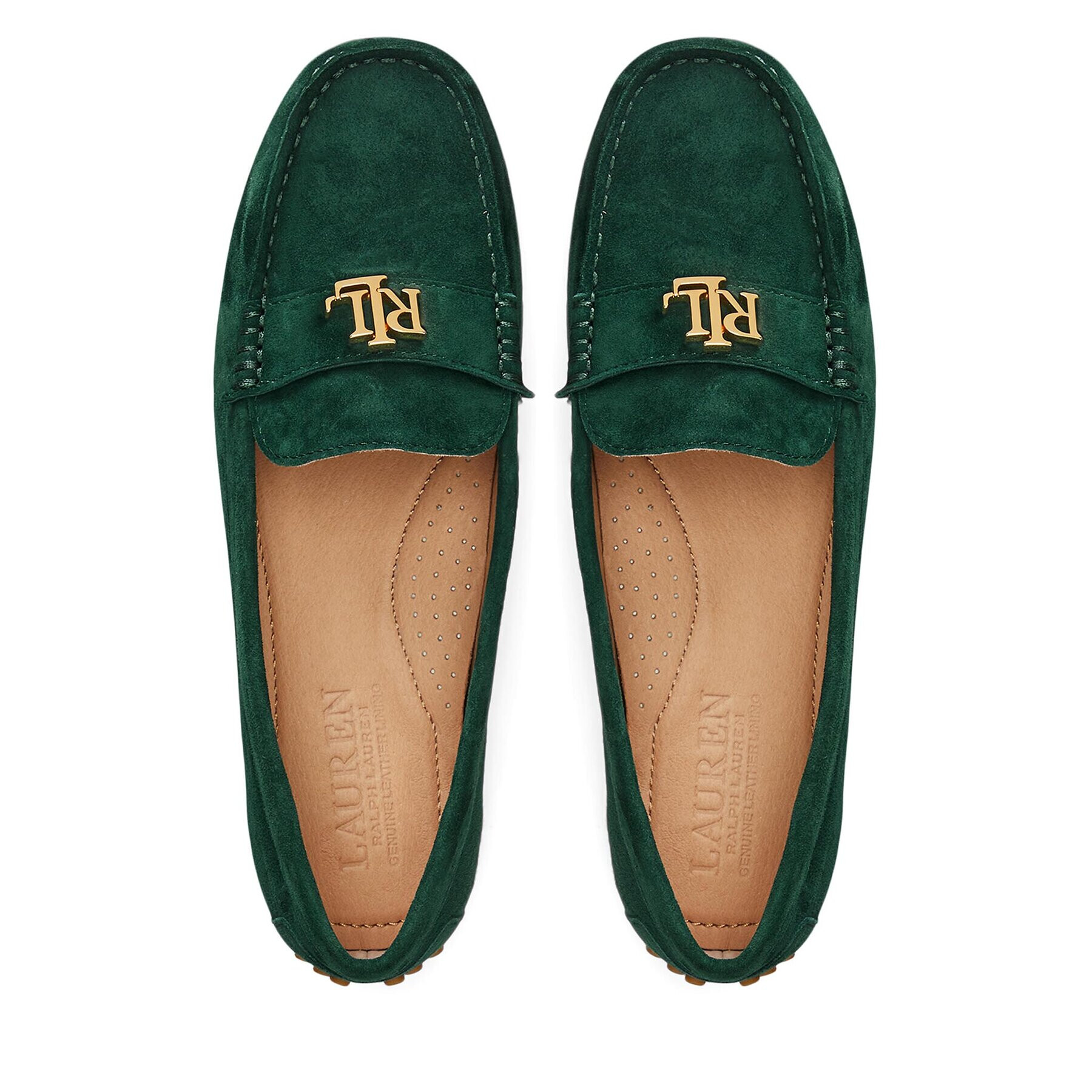 Lauren Ralph Lauren Mocasini 802821629019 Verde - Pled.ro