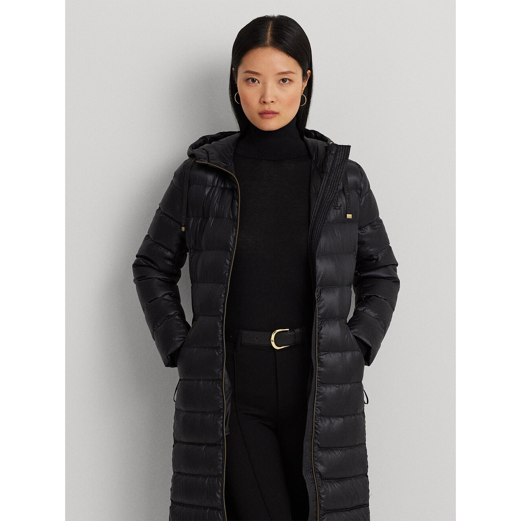 Lauren Ralph Lauren Palton de iarnă 297928063001 Negru Regular Fit - Pled.ro