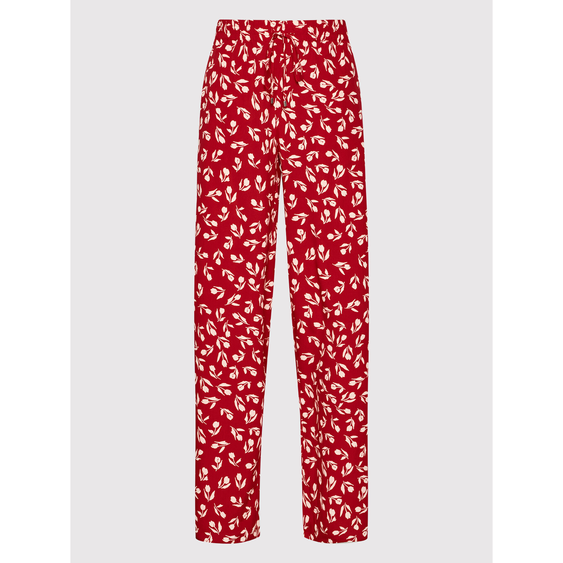 Lauren Ralph Lauren Pantaloni din material 200858495001 Roșu Relaxed Fit - Pled.ro