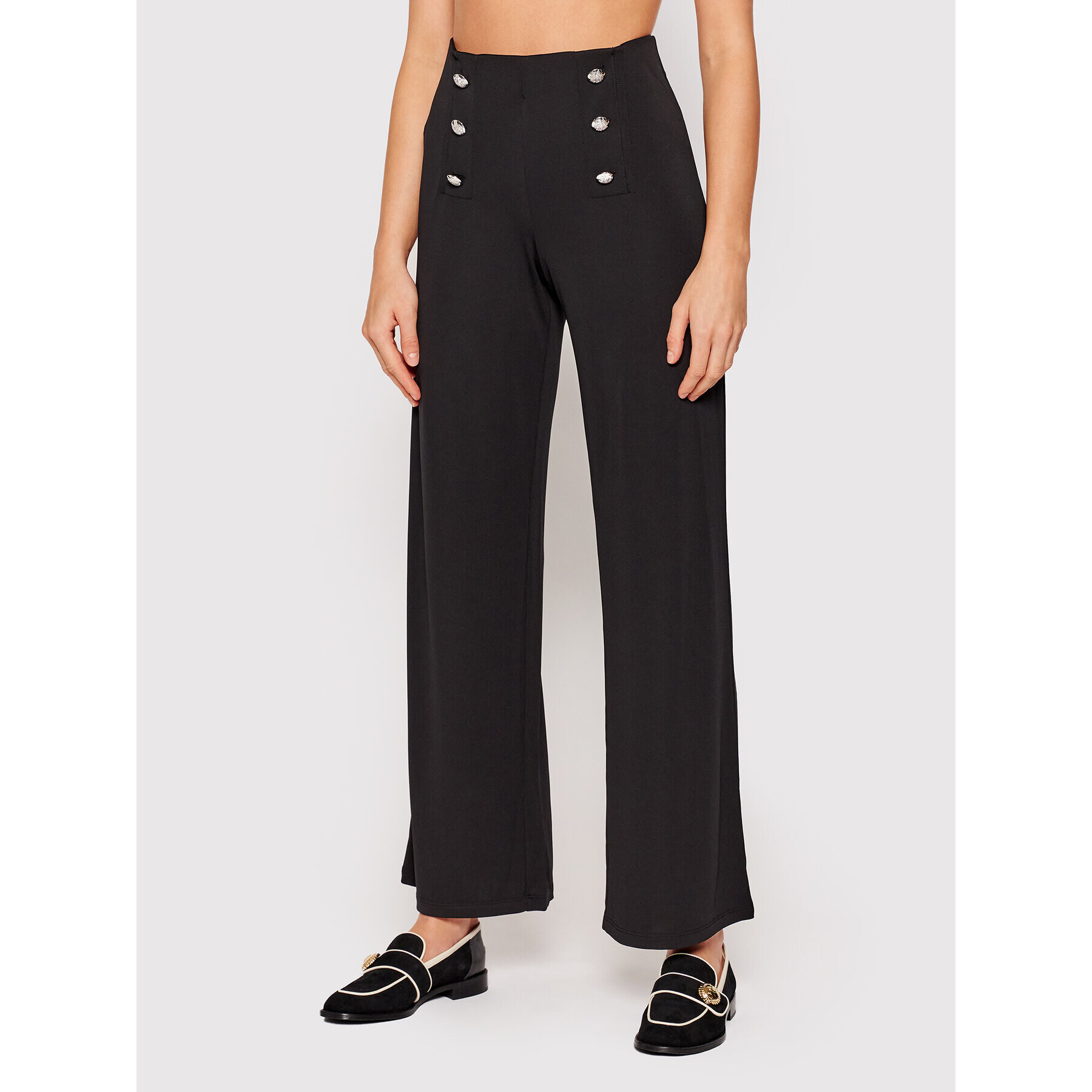 Lauren Ralph Lauren Pantaloni din material Str 200807573002 Negru Regular Fit - Pled.ro