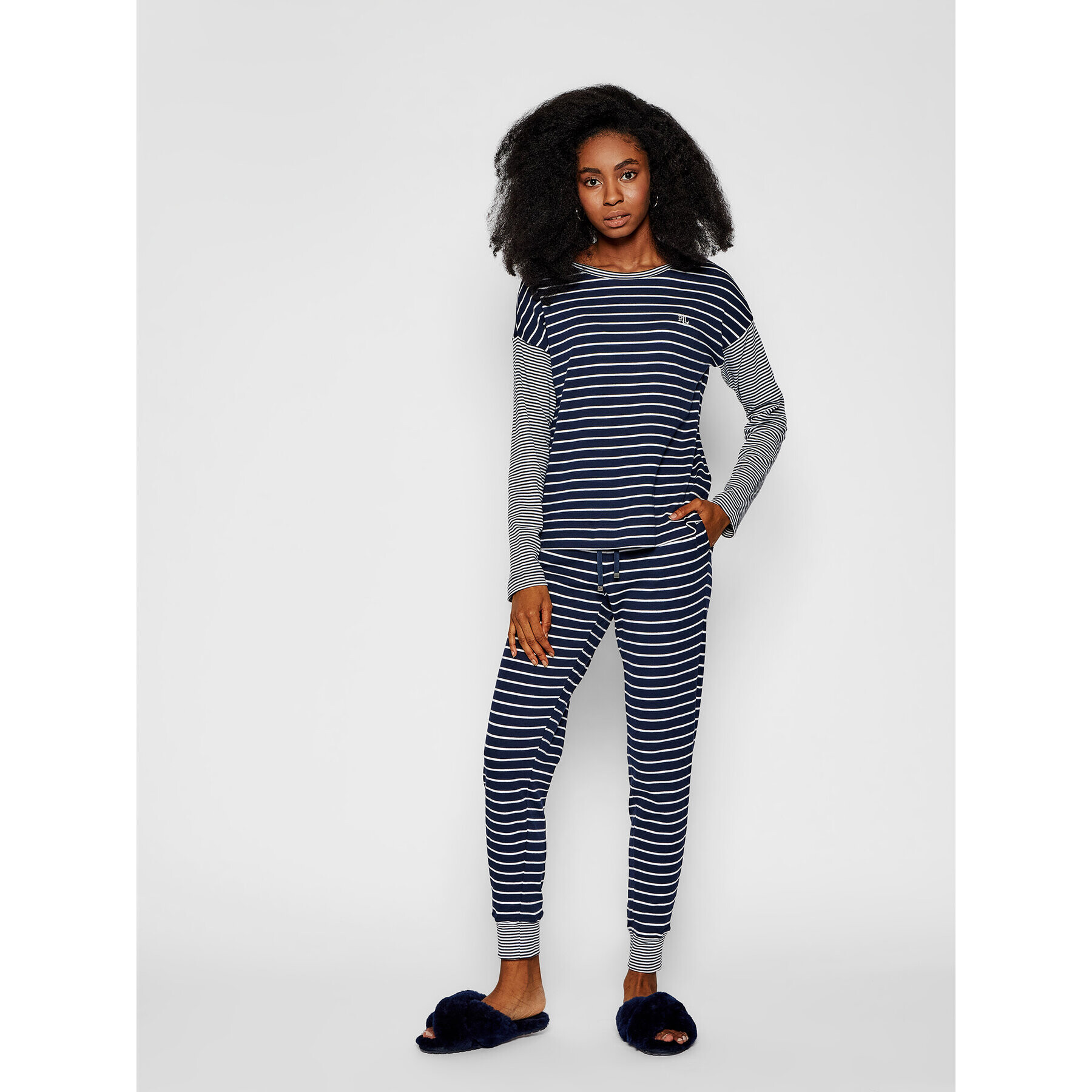 Lauren Ralph Lauren Pijama ILN92042 Bleumarin - Pled.ro