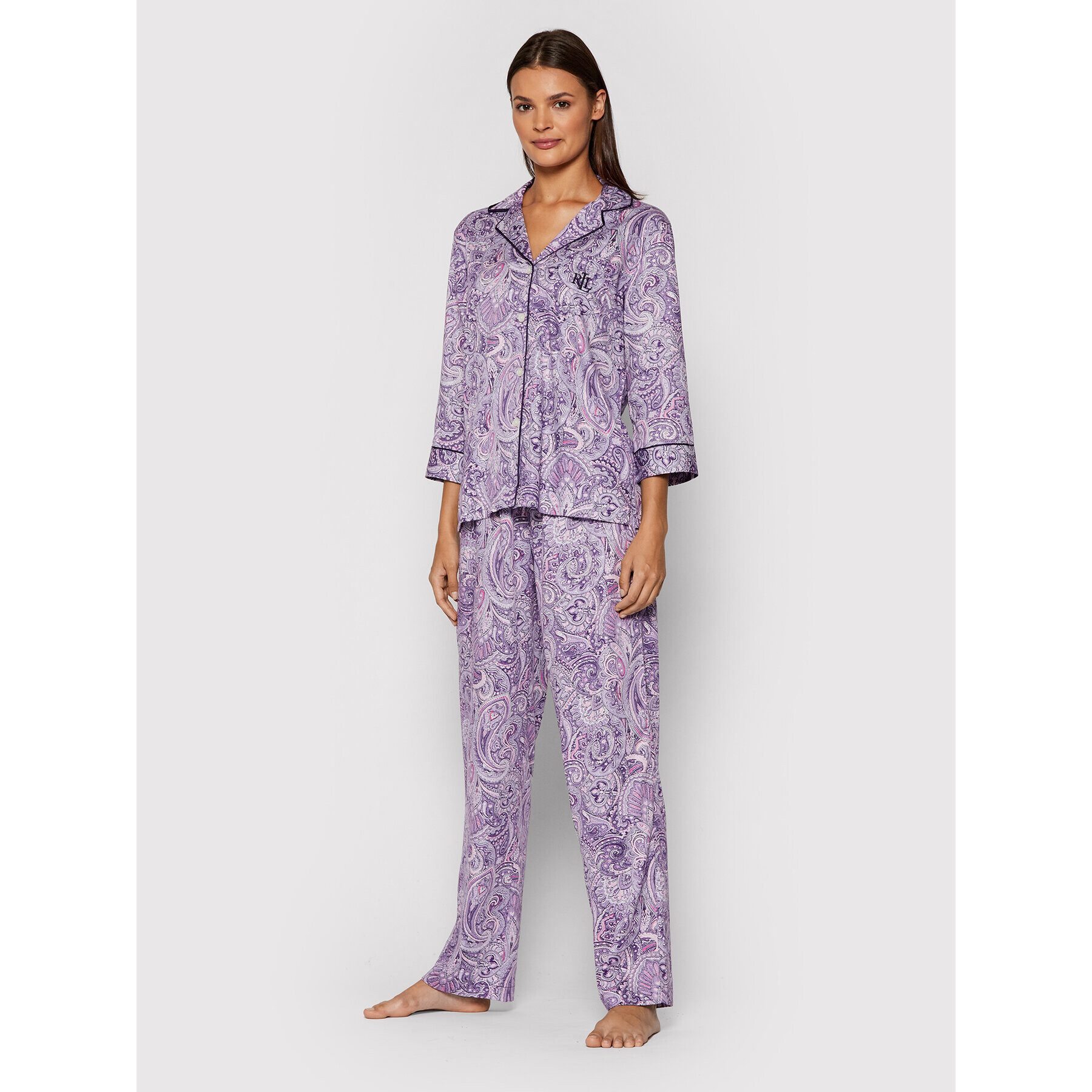 Lauren Ralph Lauren Pijama ILN92112 Violet - Pled.ro