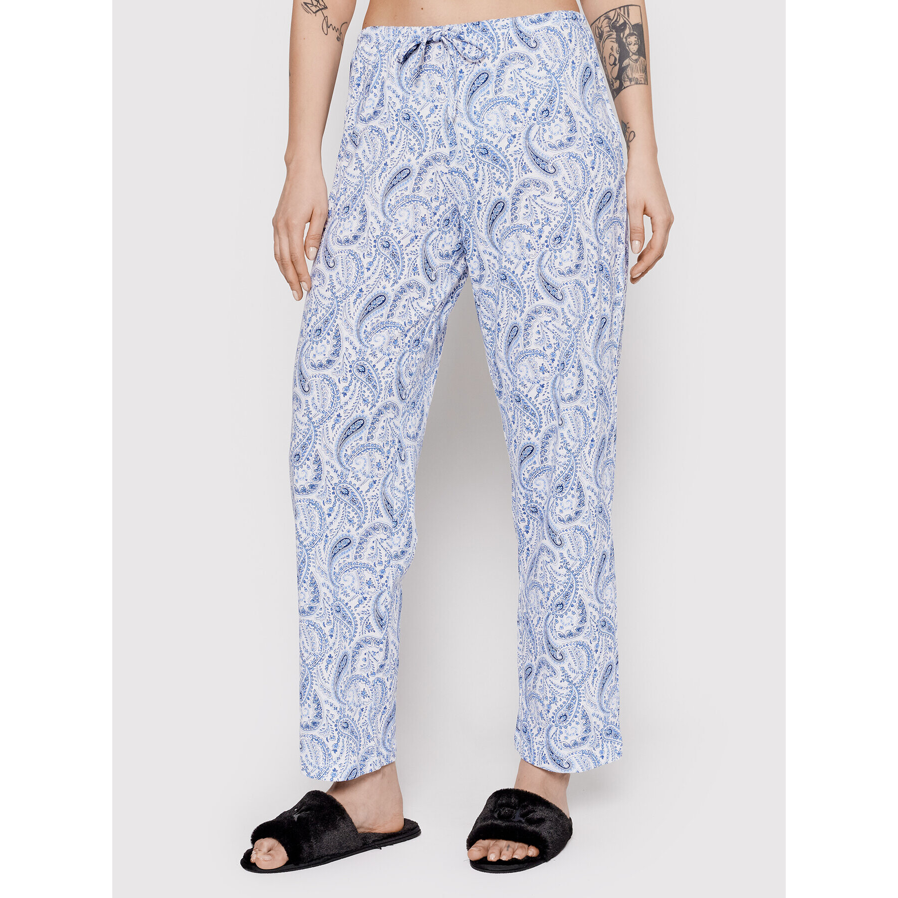 Lauren Ralph Lauren Pijama ILN92134 Albastru Regular Fit - Pled.ro