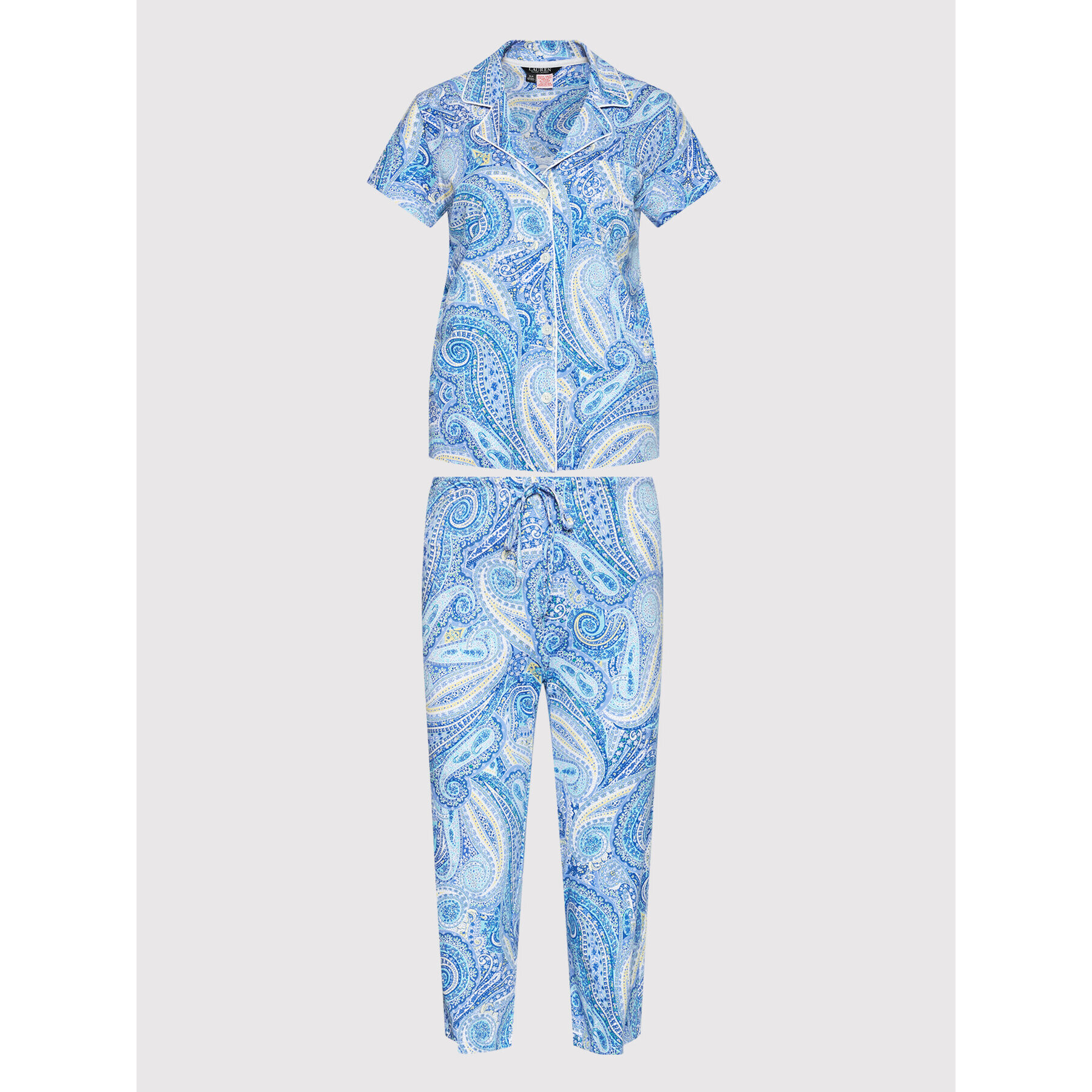 Lauren Ralph Lauren Pijama ILN92151 Albastru Regular Fit - Pled.ro