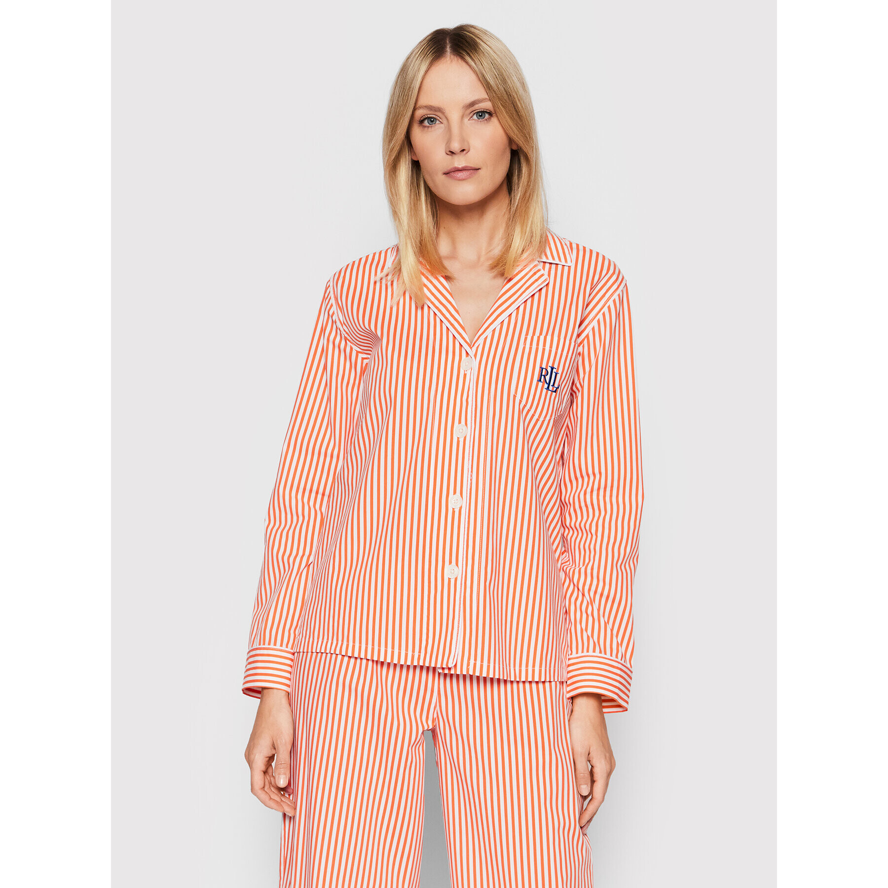 Lauren Ralph Lauren Pijama ILN92152 Portocaliu Regular Fit - Pled.ro