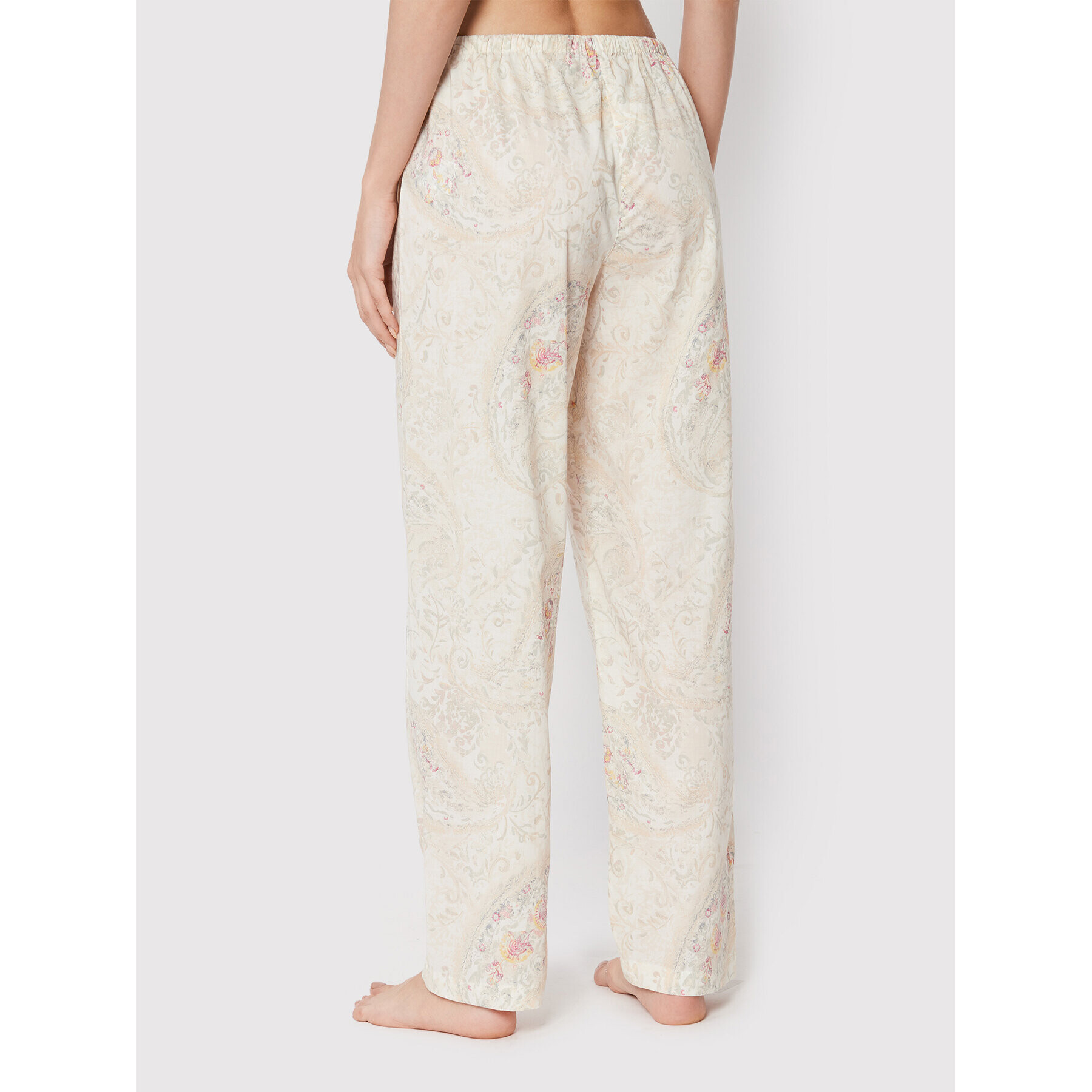 Lauren Ralph Lauren Pijama ILN92186 Bej Regular Fit - Pled.ro