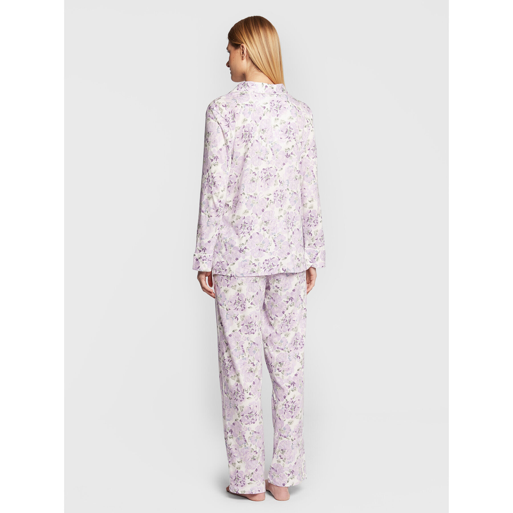 Lauren Ralph Lauren Pijama ILN92196 Violet Regular Fit - Pled.ro