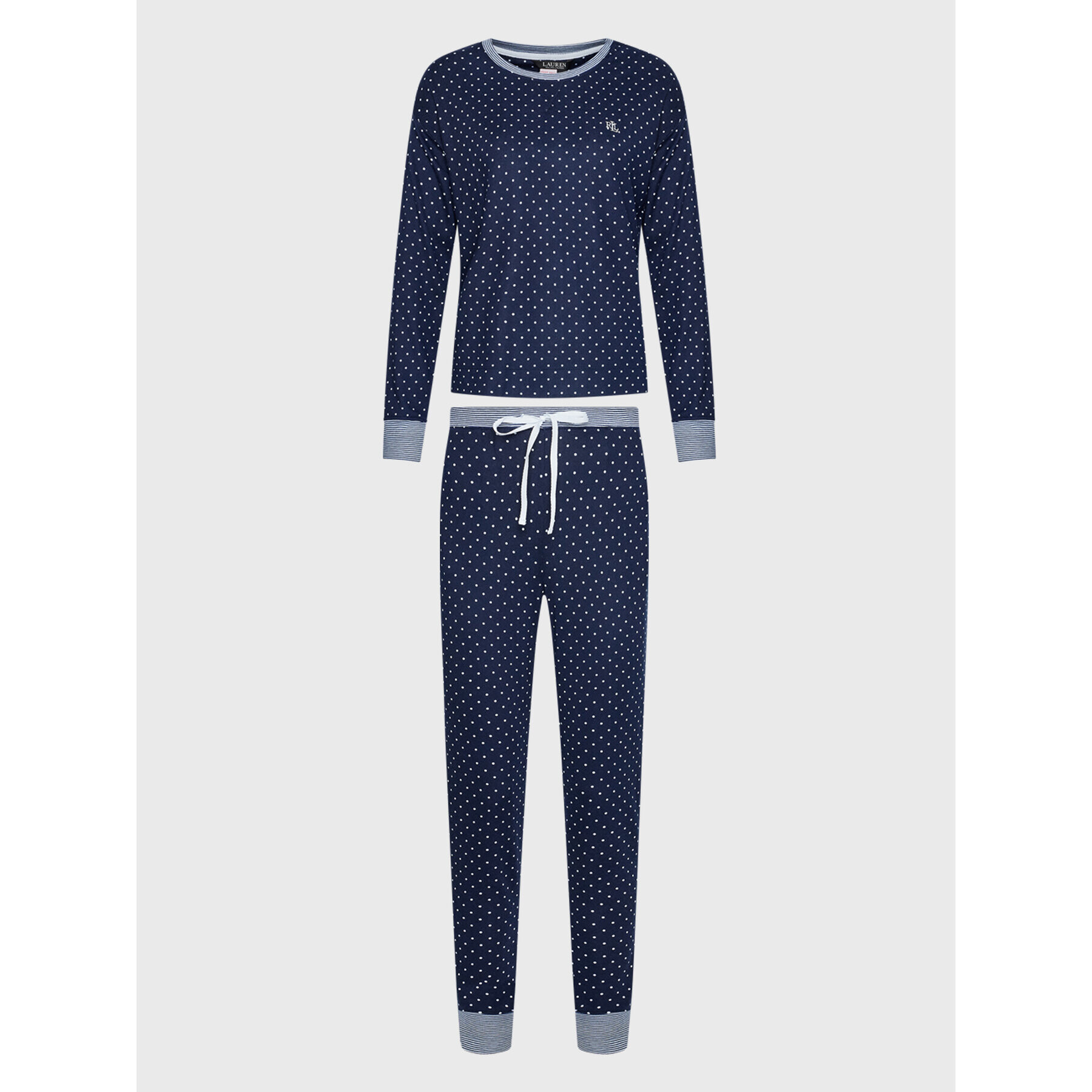 Lauren Ralph Lauren Pijama ILN92198 Bleumarin Regular Fit - Pled.ro