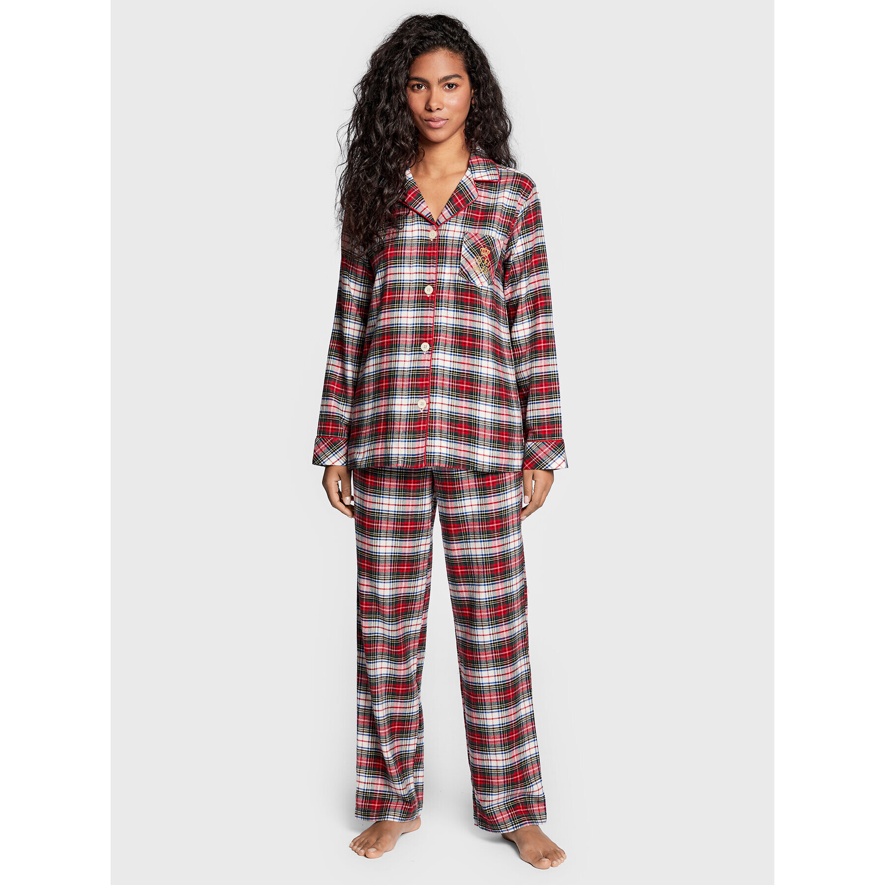 Lauren Ralph Lauren Pijama ILN92203 Colorat Regular Fit - Pled.ro