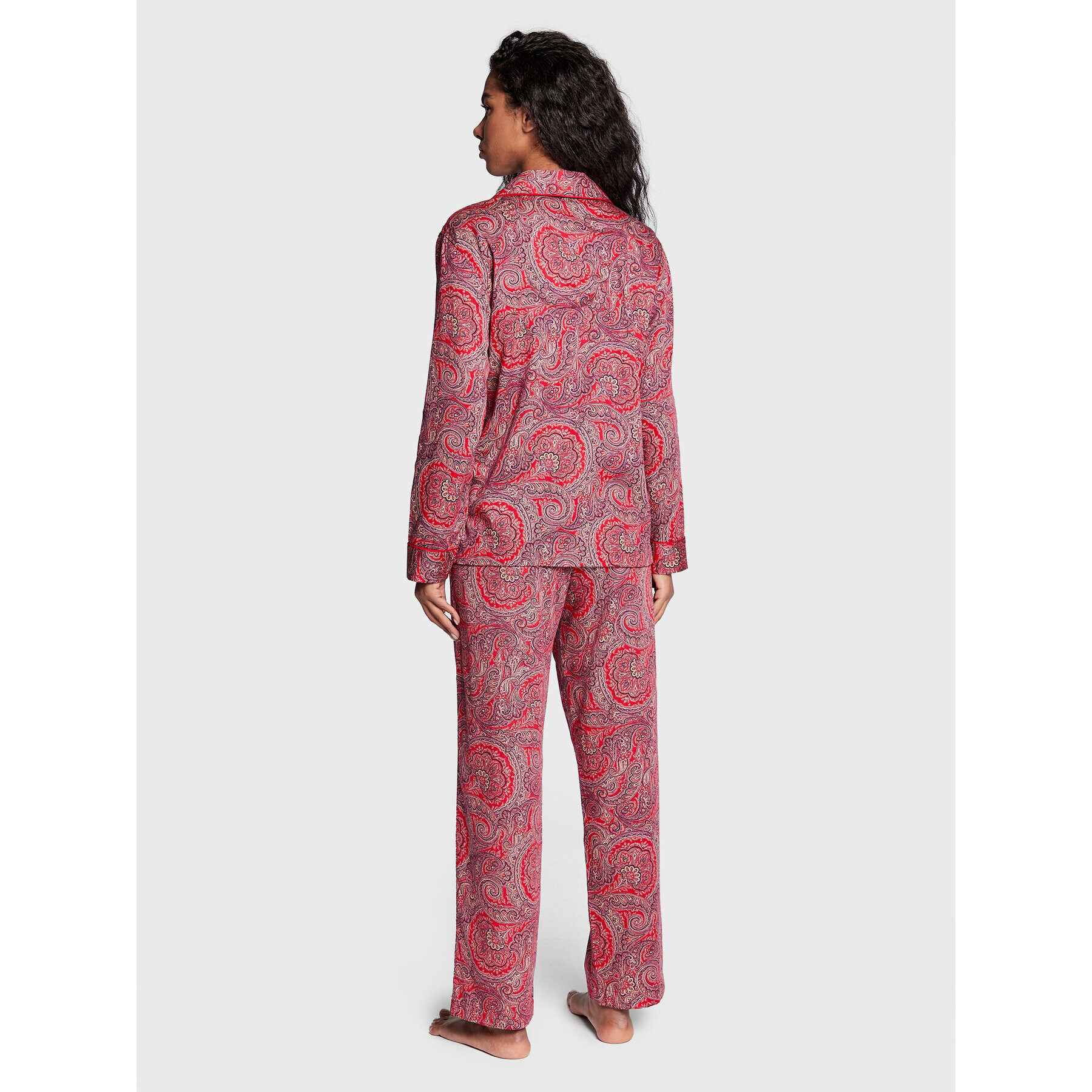 Lauren Ralph Lauren Pijama ILN92204 Roșu Regular Fit - Pled.ro