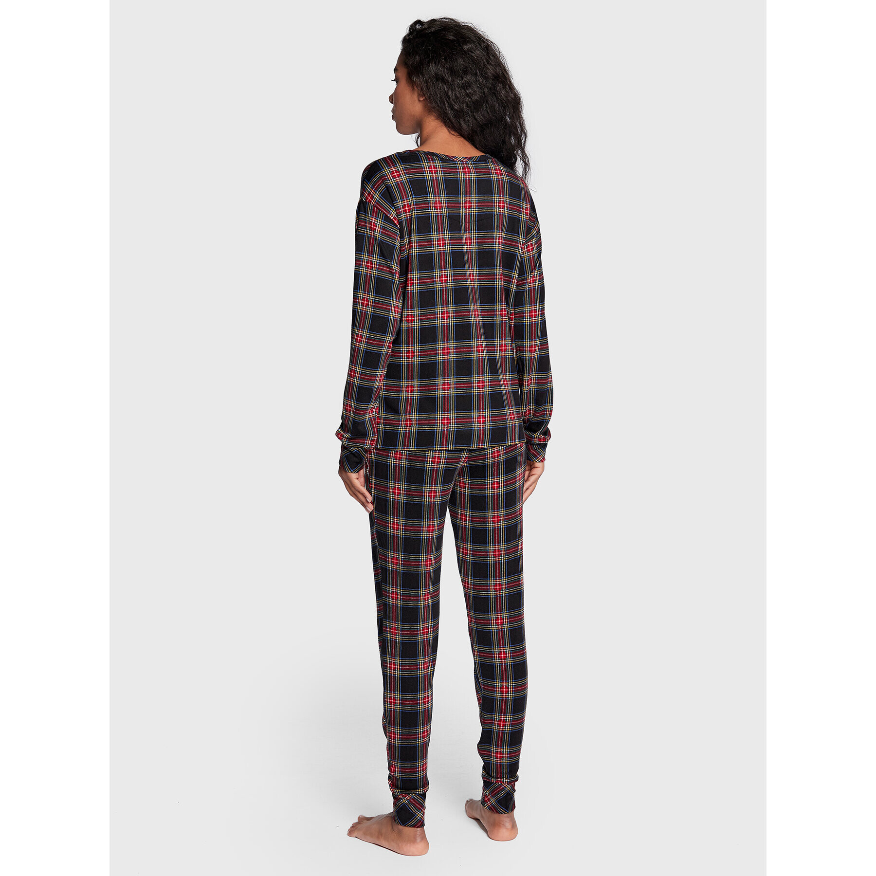 Lauren Ralph Lauren Pijama ILN92209 Negru Regular Fit - Pled.ro