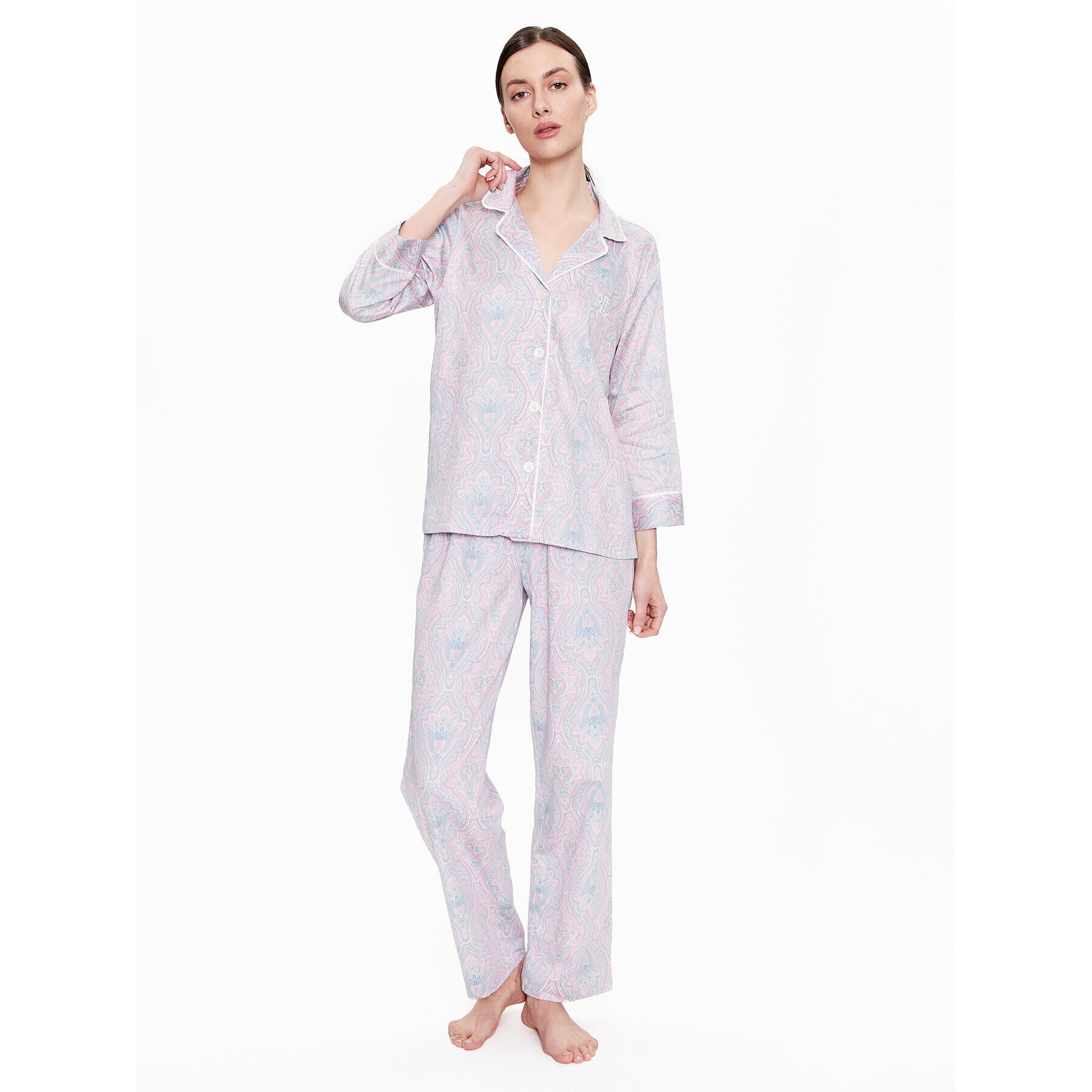 Lauren Ralph Lauren Pijama ILN92228 Roz Regular Fit - Pled.ro