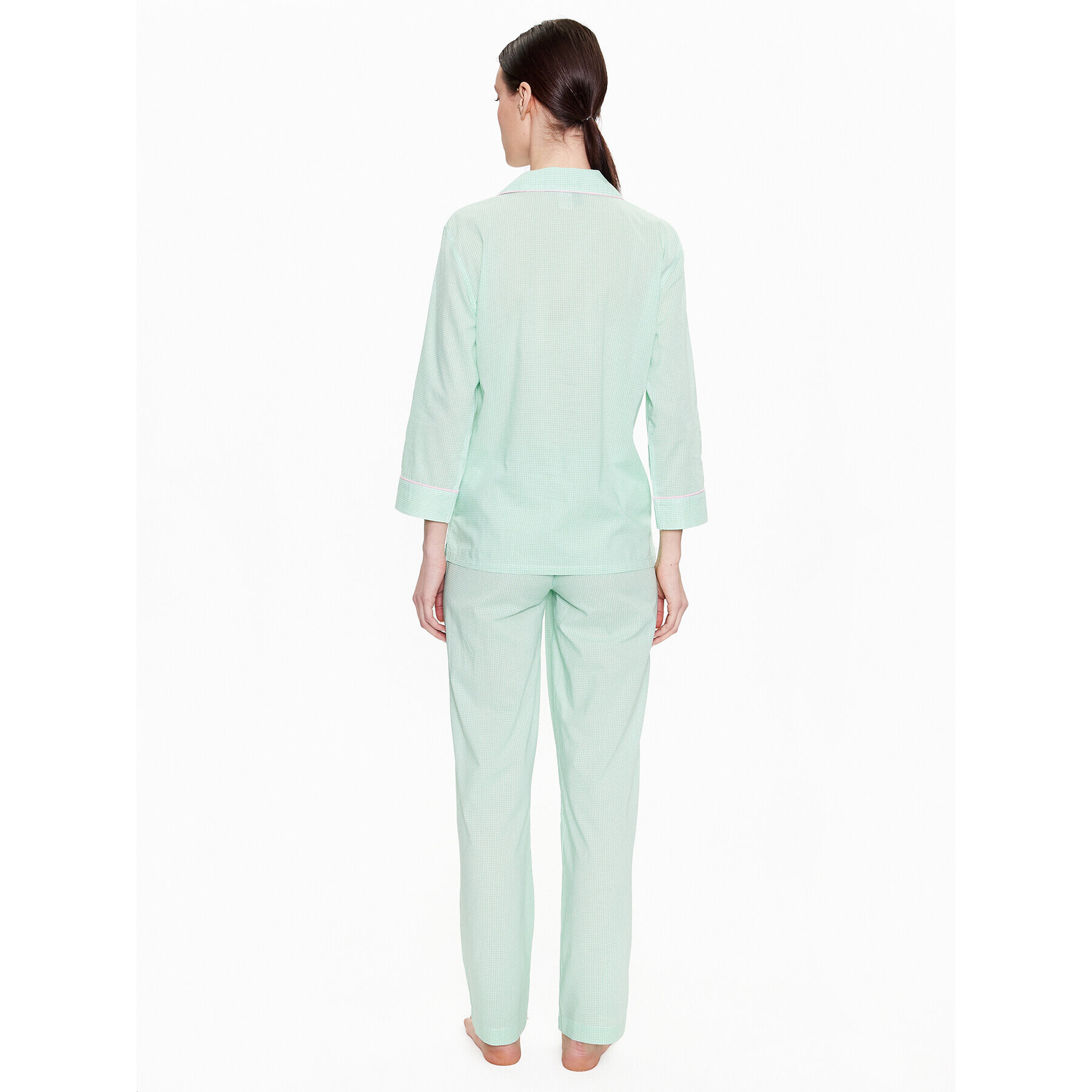 Lauren Ralph Lauren Pijama ILN92233 Verde Regular Fit - Pled.ro