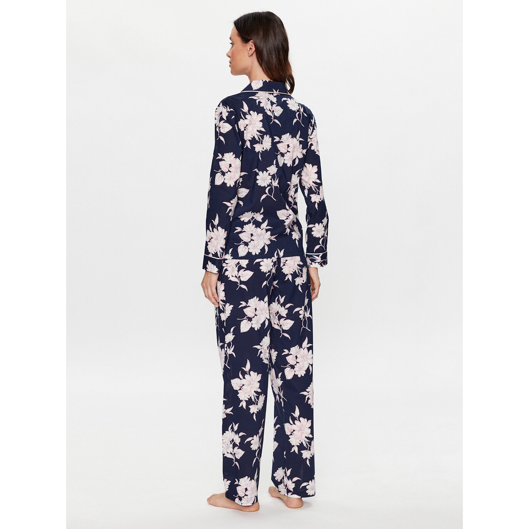 Lauren Ralph Lauren Pijama ILN92263 Bleumarin Regular Fit - Pled.ro