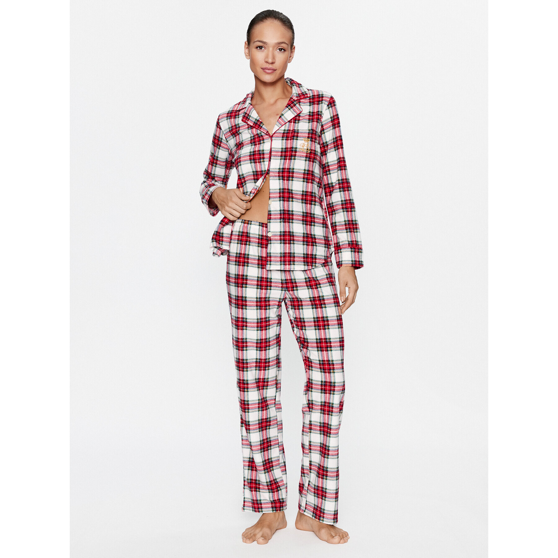 Lauren Ralph Lauren Pijama ILN92283F Colorat Regular Fit - Pled.ro