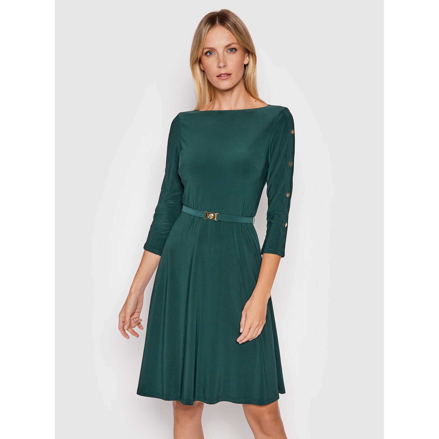 Lauren Ralph Lauren Rochie cocktail 250827130002 Verde Regular Fit - Pled.ro