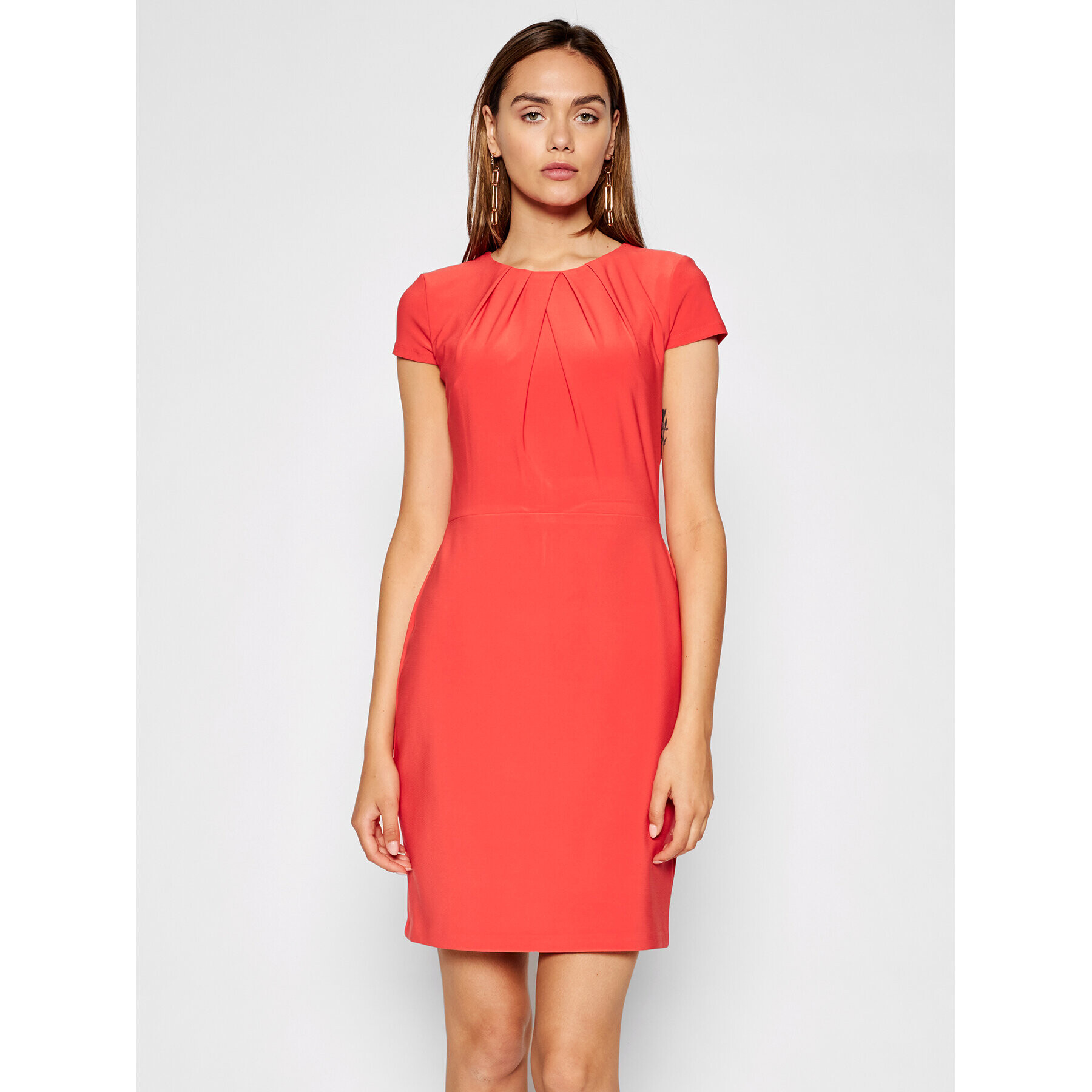 Lauren Ralph Lauren Rochie cocktail 250837438001 Roșu Regular Fit - Pled.ro