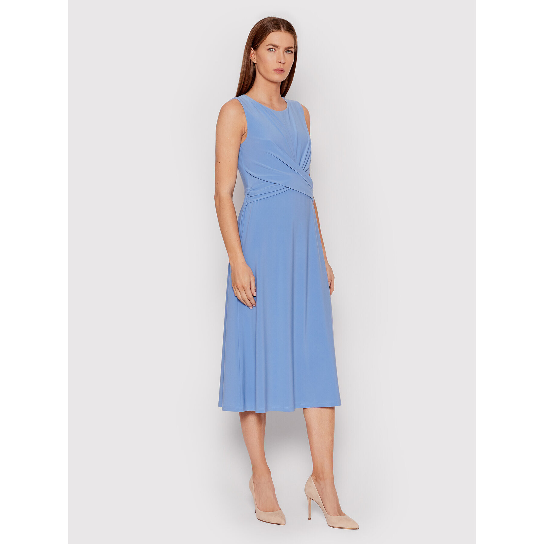 Lauren Ralph Lauren Rochie cocktail 250861684002 Albastru Slim Fit - Pled.ro