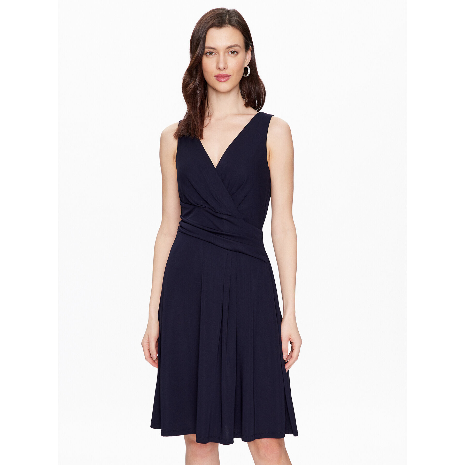 Lauren Ralph Lauren Rochie cocktail 250865006002 Bleumarin Regular Fit - Pled.ro