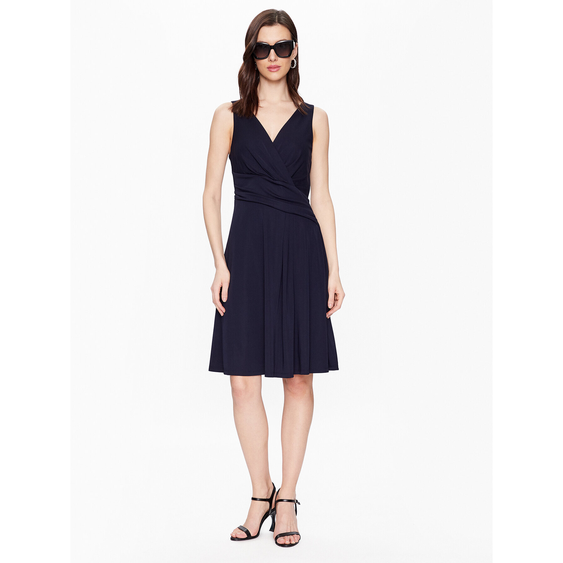 Lauren Ralph Lauren Rochie cocktail 250865006002 Bleumarin Regular Fit - Pled.ro