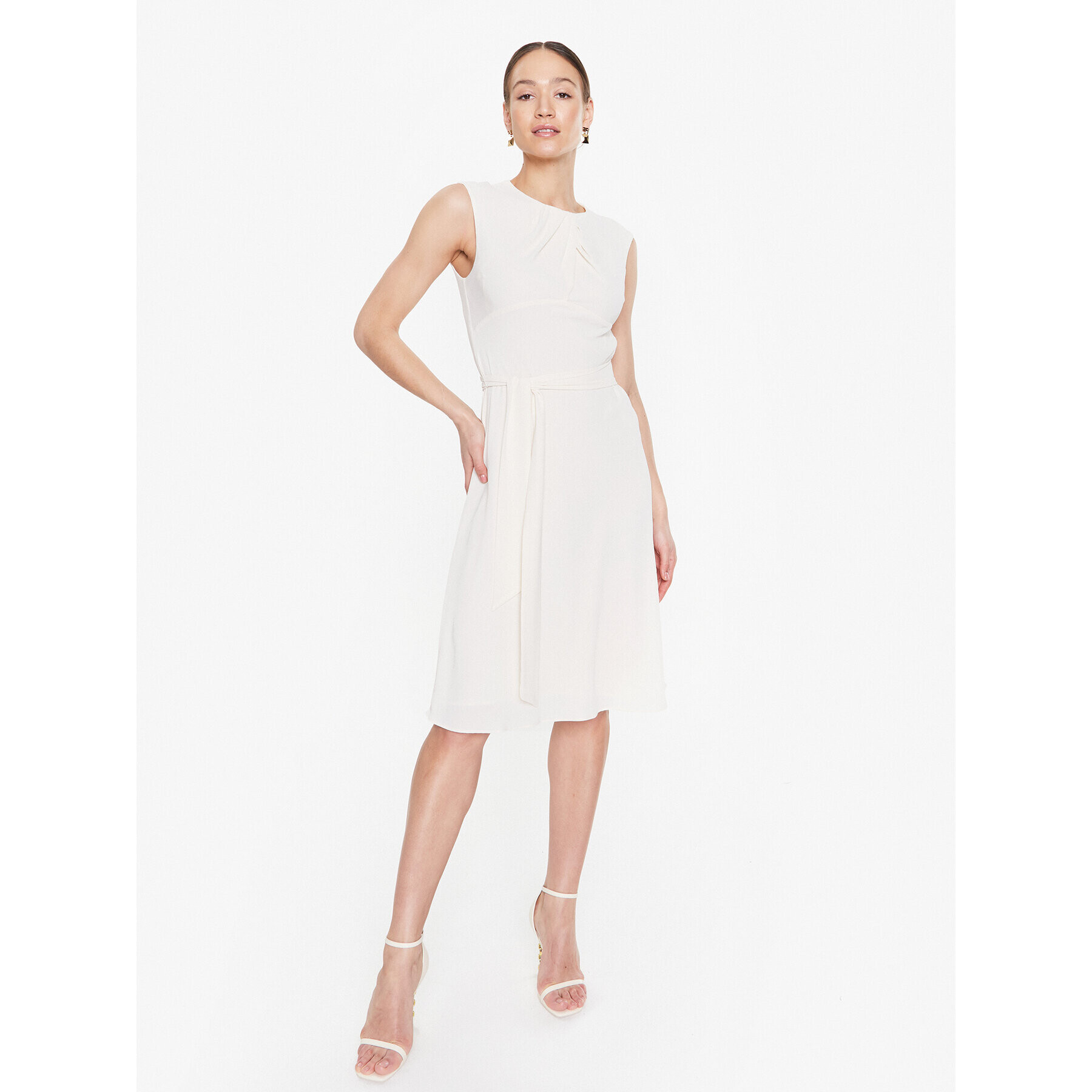 Lauren Ralph Lauren Rochie cocktail 250889253003 Écru Regular Fit - Pled.ro