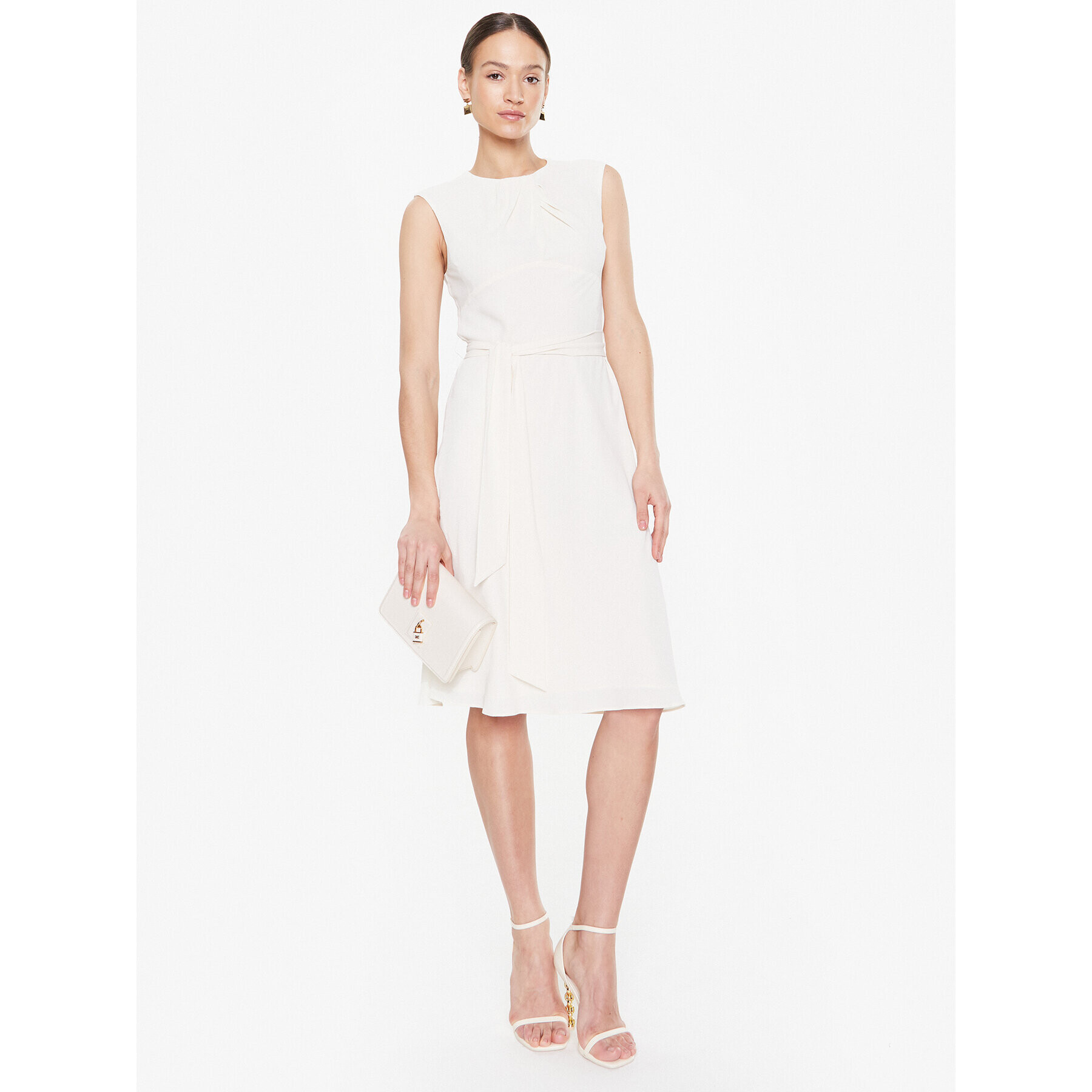 Lauren Ralph Lauren Rochie cocktail 250889253003 Écru Regular Fit - Pled.ro