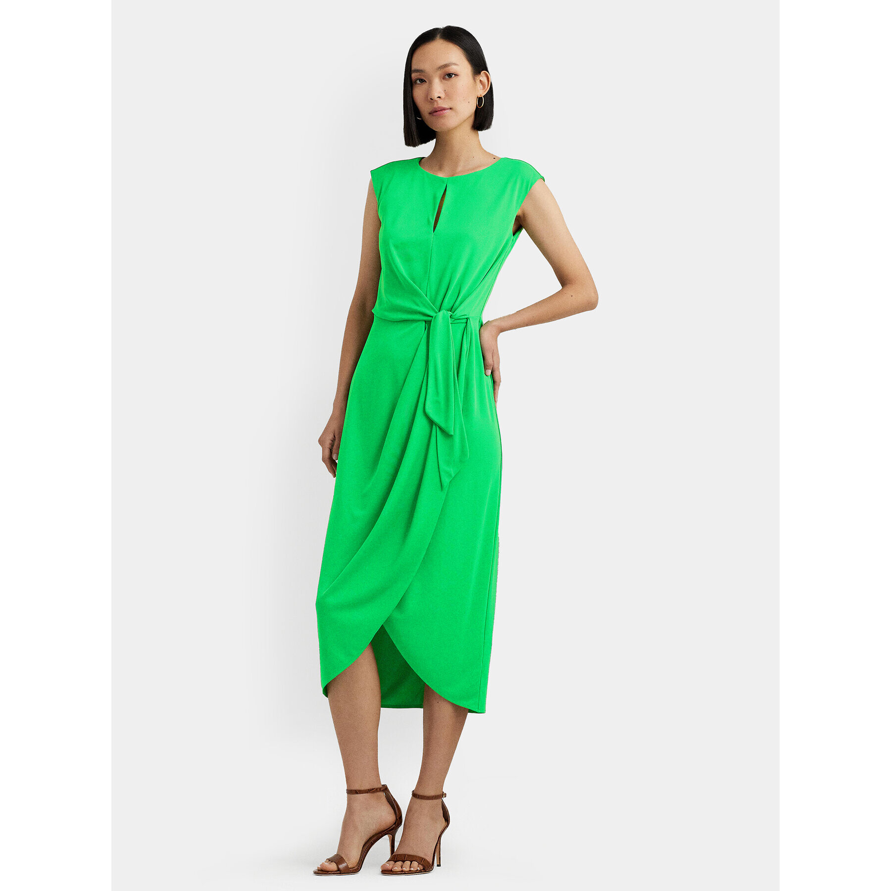 Lauren Ralph Lauren Rochie cocktail 250925939001 Verde Regular Fit - Pled.ro