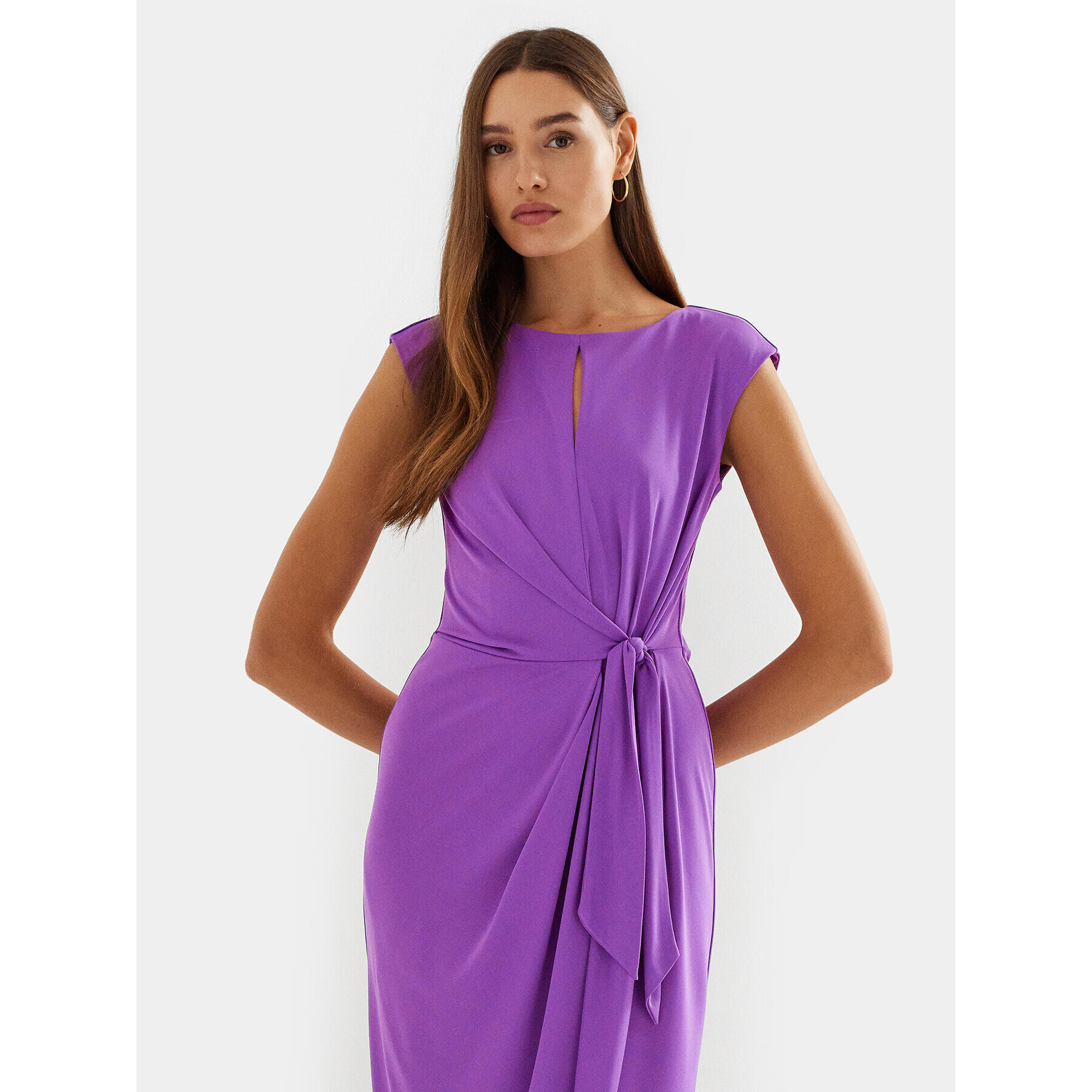 Lauren Ralph Lauren Rochie cocktail 250925939002 Violet Regular Fit - Pled.ro