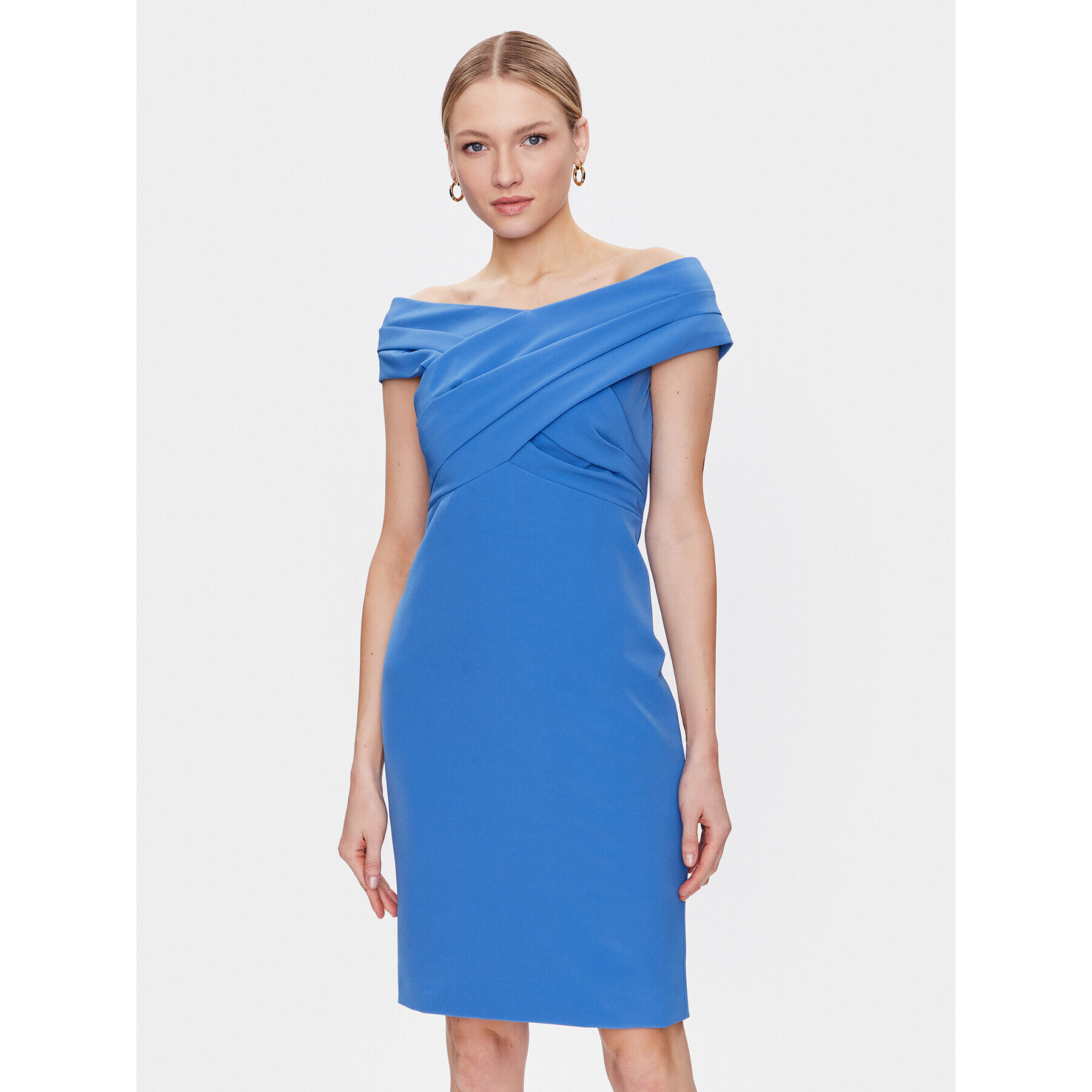 Lauren Ralph Lauren Rochie cocktail 253855241005 Albastru Regular Fit - Pled.ro