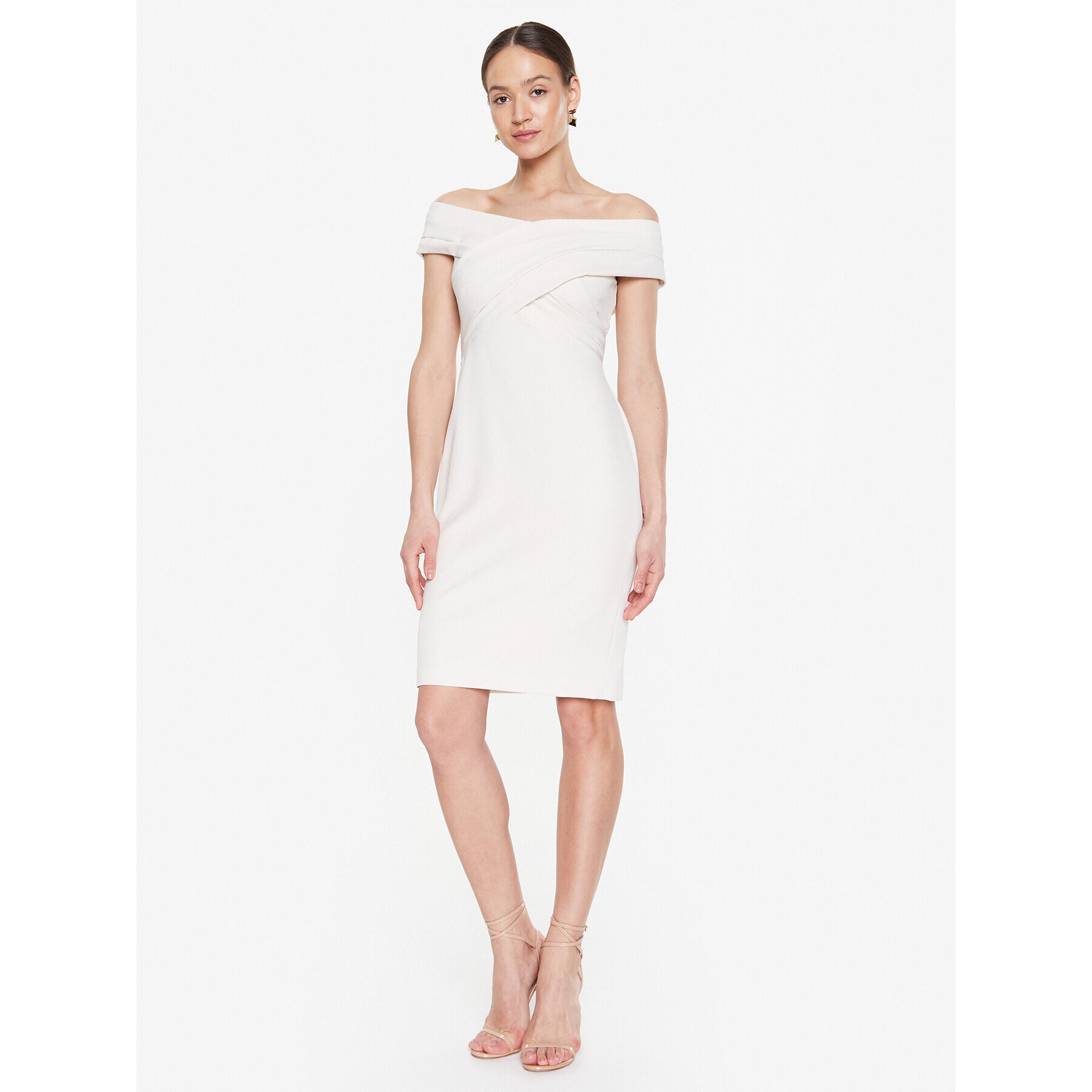 Lauren Ralph Lauren Rochie cocktail 253855241009 Écru Regular Fit - Pled.ro