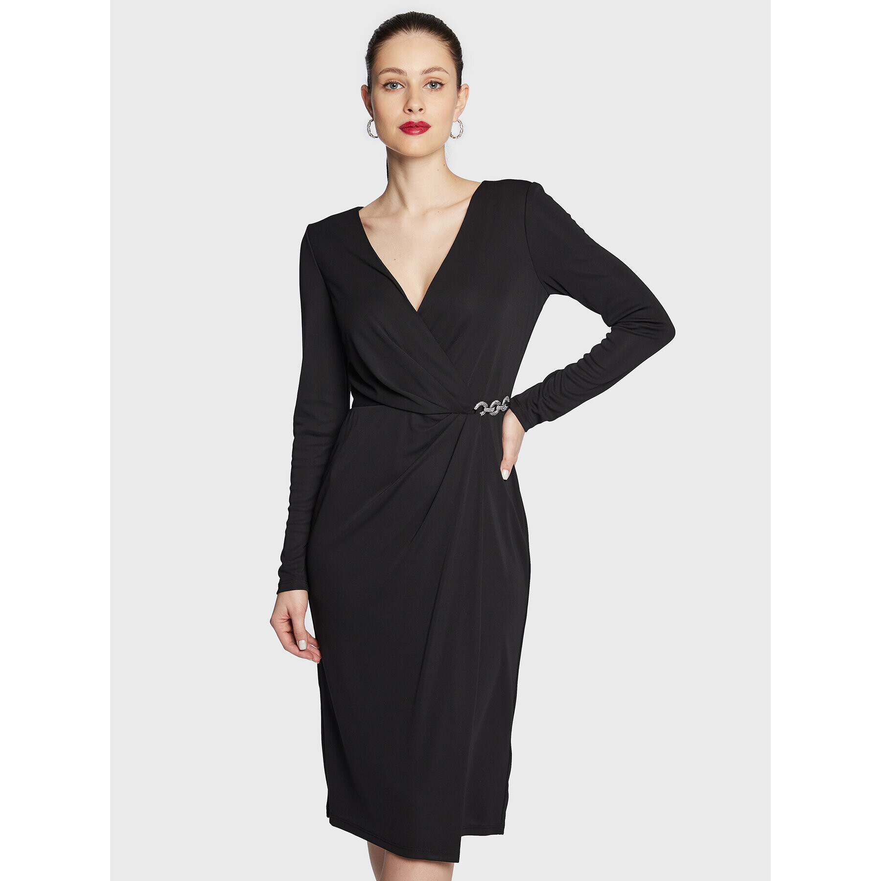 Lauren Ralph Lauren Rochie cocktail 253895556 Negru Slim Fit - Pled.ro