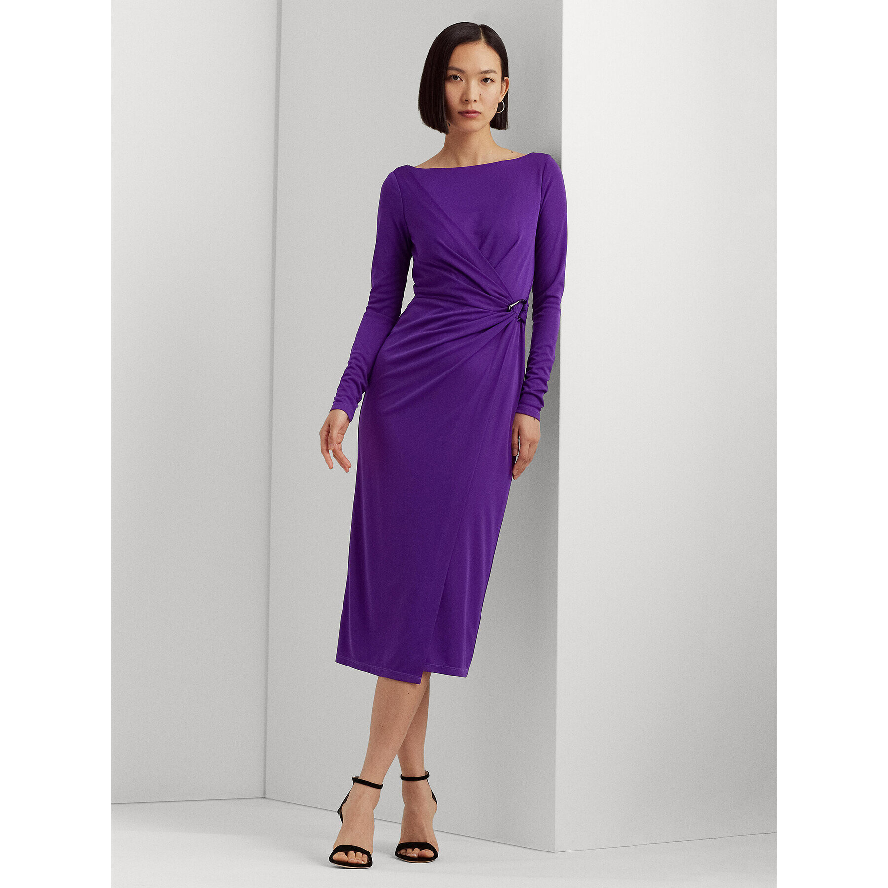 Lauren Ralph Lauren Rochie cocktail 253919794002 Violet Regular Fit - Pled.ro