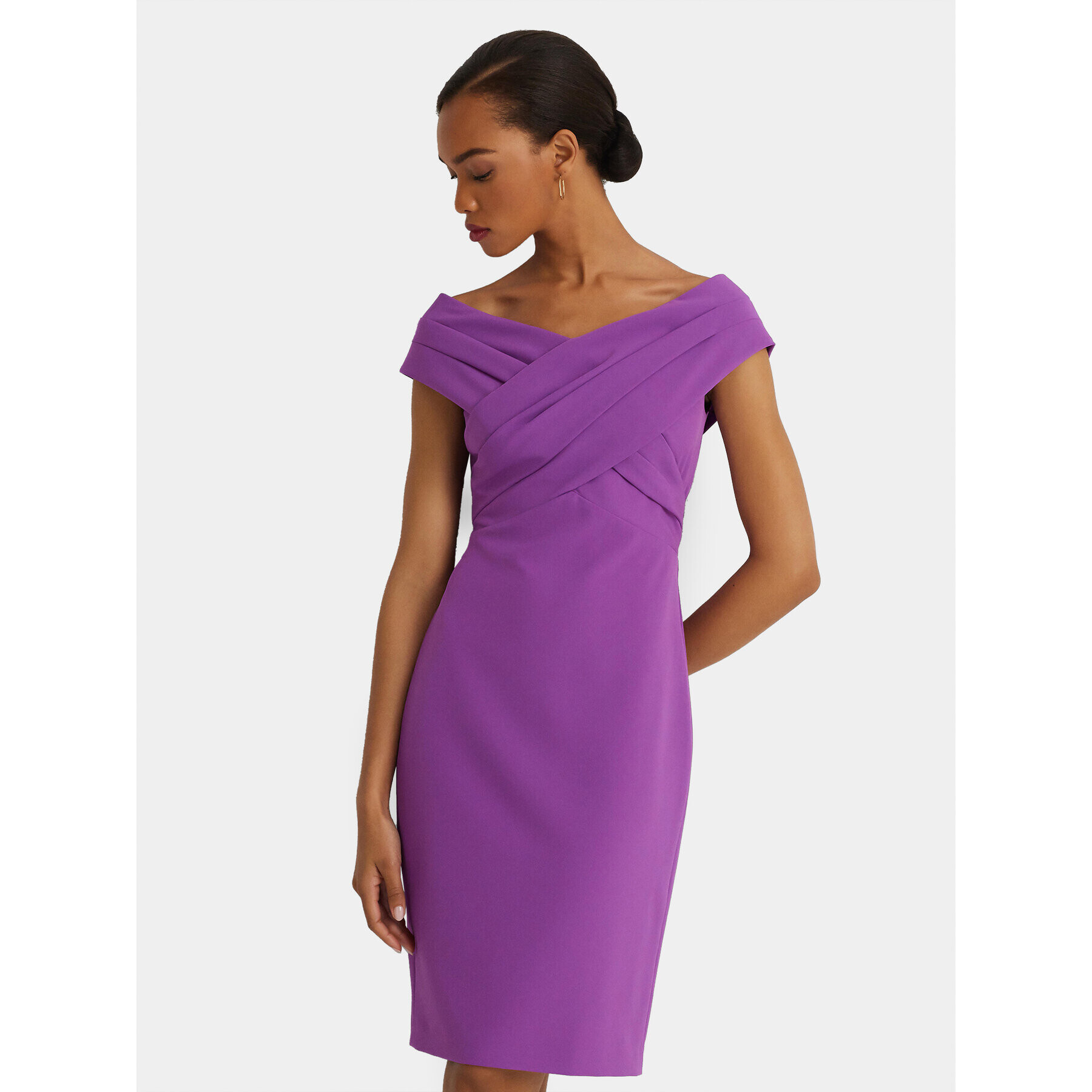 Lauren Ralph Lauren Rochie cocktail 253936390004 Violet Slim Fit - Pled.ro