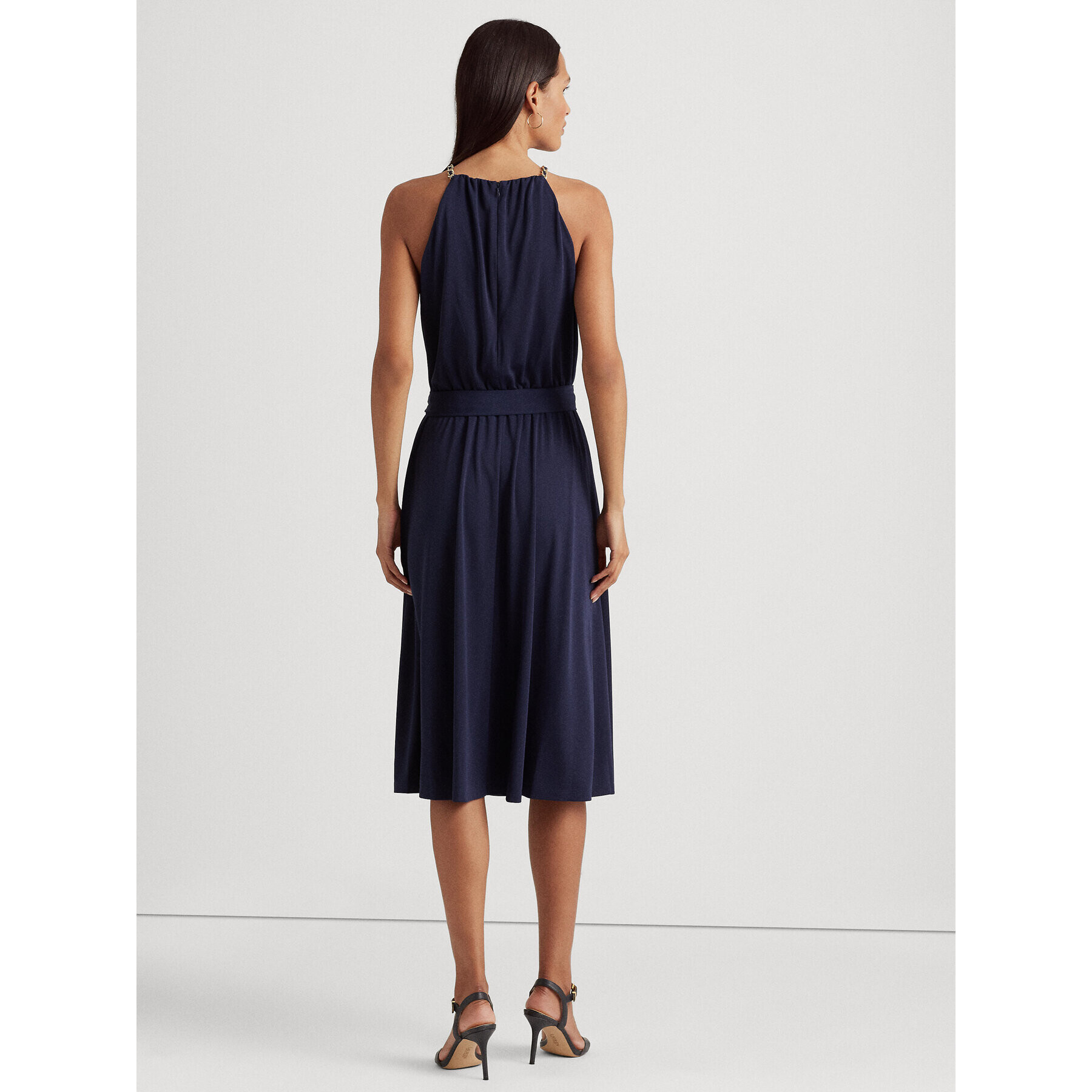 Lauren Ralph Lauren Rochie de vară 250902971001 Bleumarin Regular Fit - Pled.ro