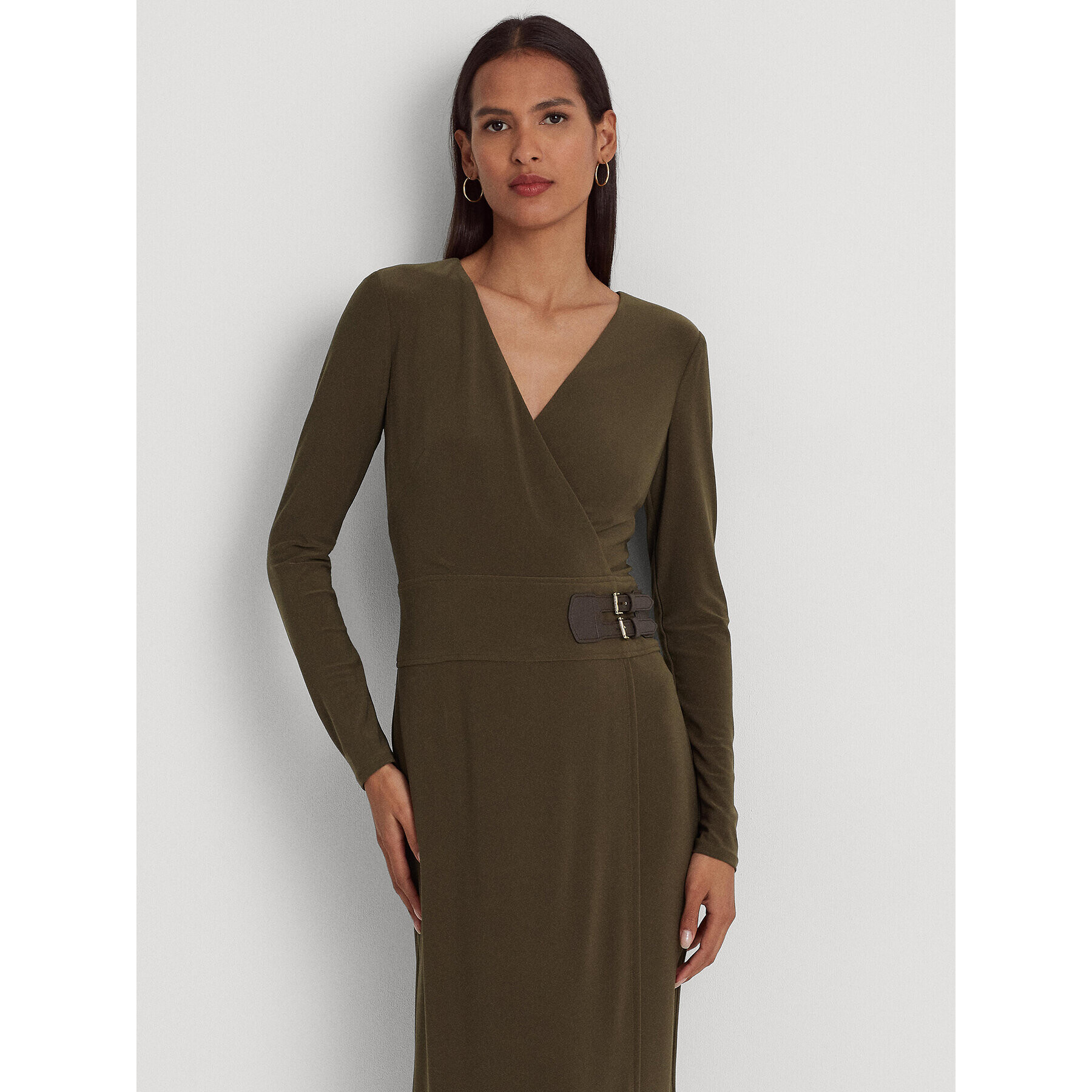 Lauren Ralph Lauren Rochie de zi 250751548008 Verde Regular Fit - Pled.ro