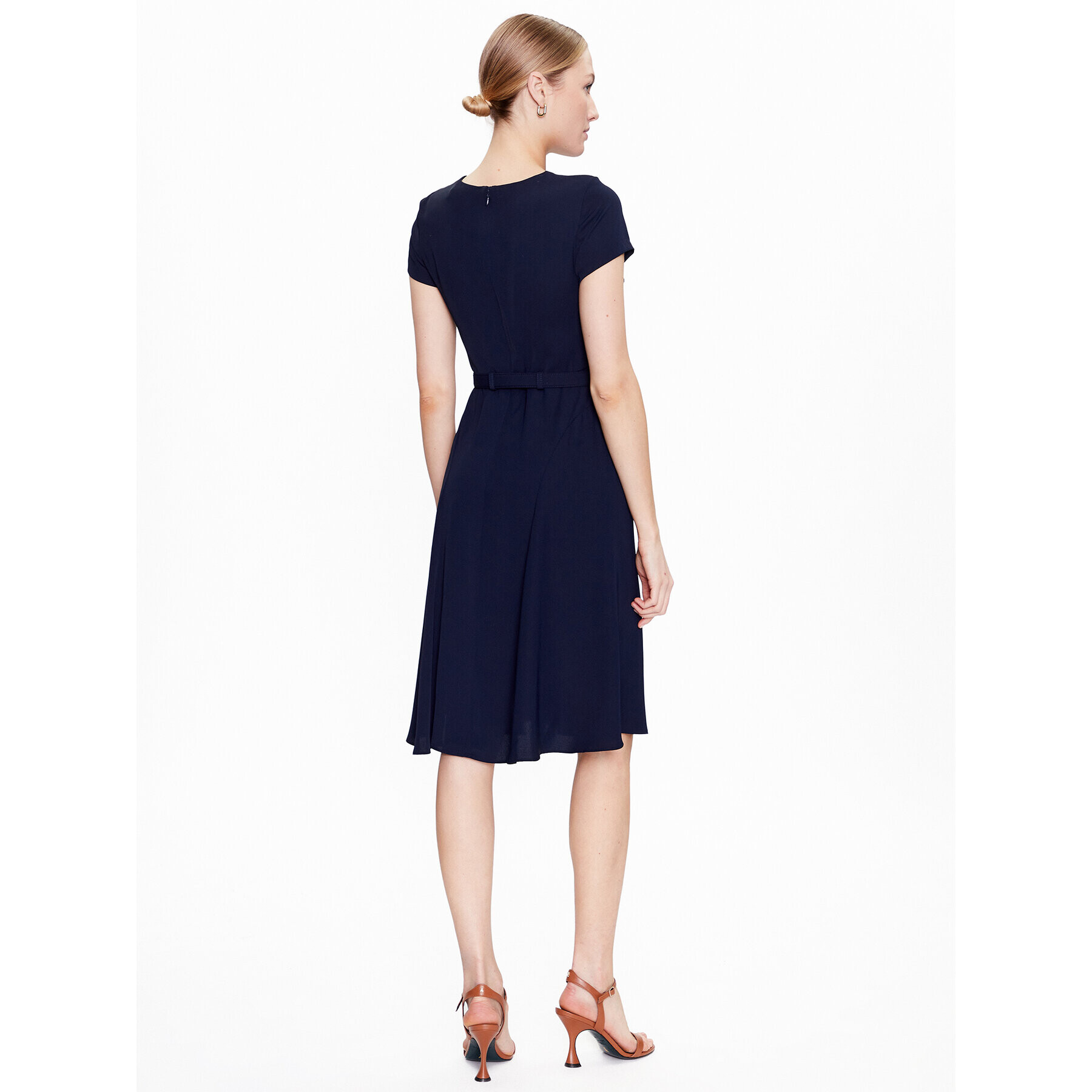 Lauren Ralph Lauren Rochie de zi 250868639004 Bleumarin Regular Fit - Pled.ro