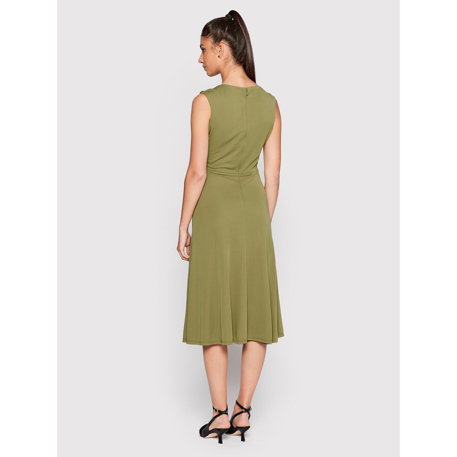 Lauren Ralph Lauren Rochie de zi 250872090001 Verde Regular Fit - Pled.ro