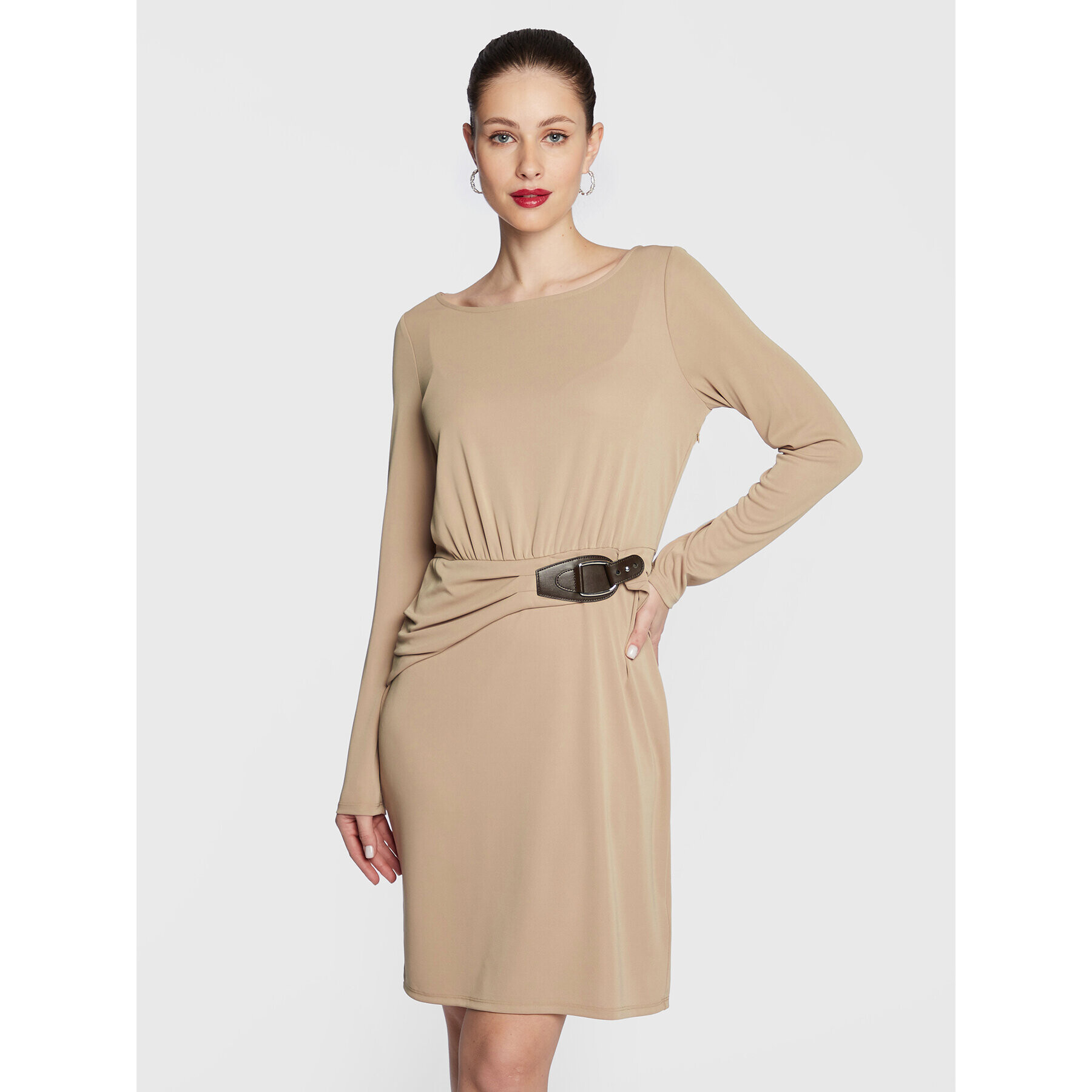 Lauren Ralph Lauren Rochie de zi 250888719 Bej Regular Fit - Pled.ro