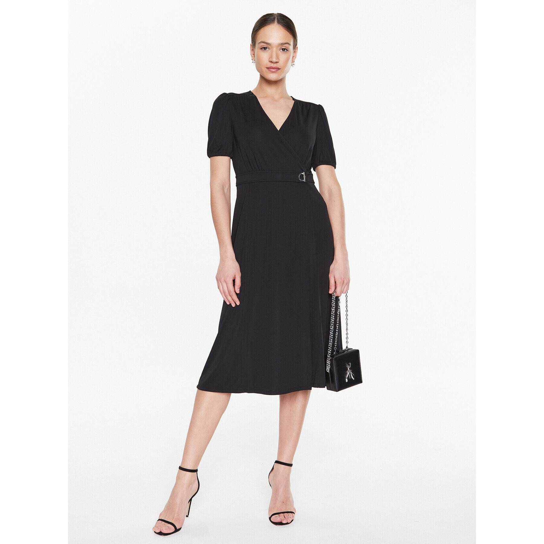 Lauren Ralph Lauren Rochie de zi 250889299001 Negru Regular Fit - Pled.ro