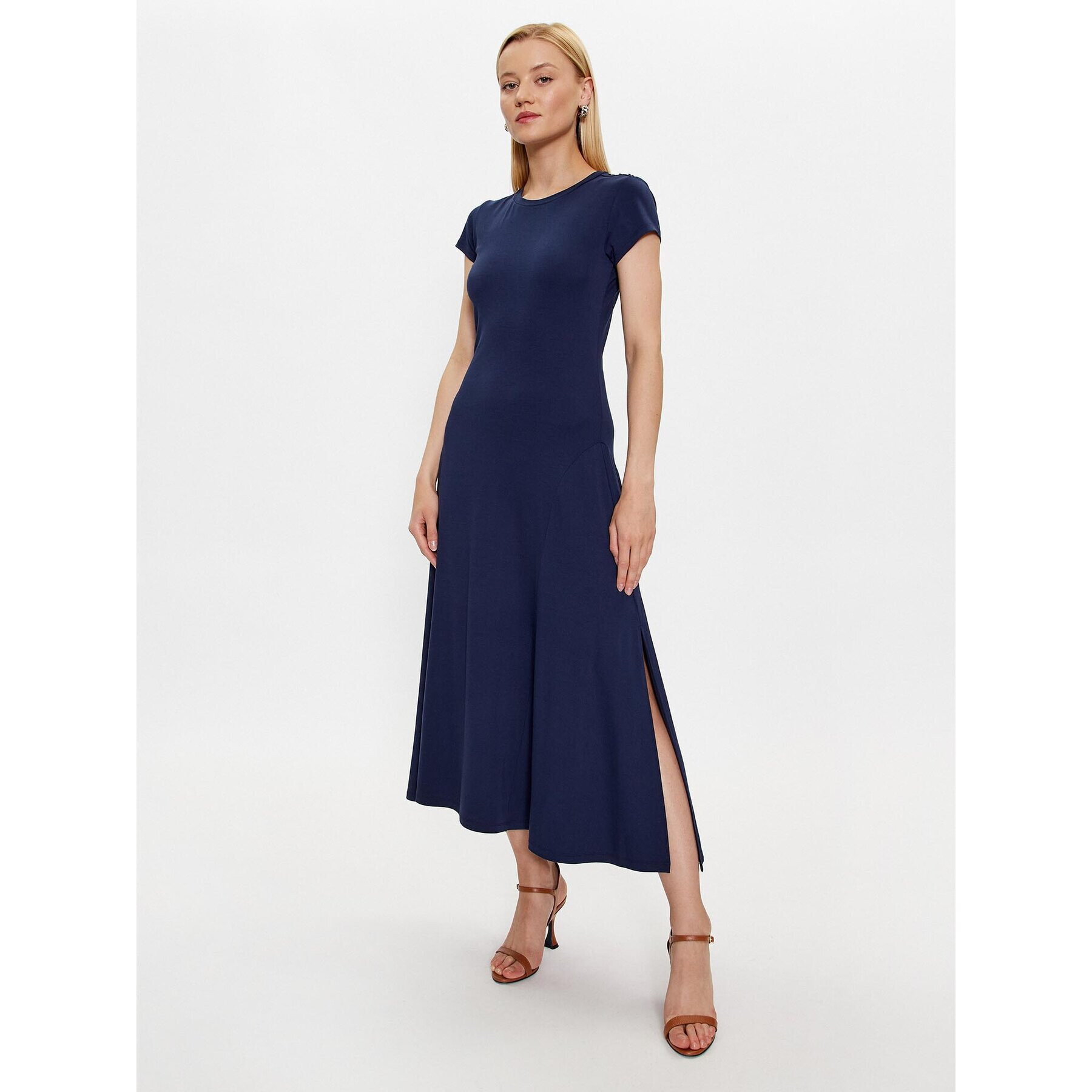 Lauren Ralph Lauren Rochie de zi 250903005001 Bleumarin Regular Fit - Pled.ro