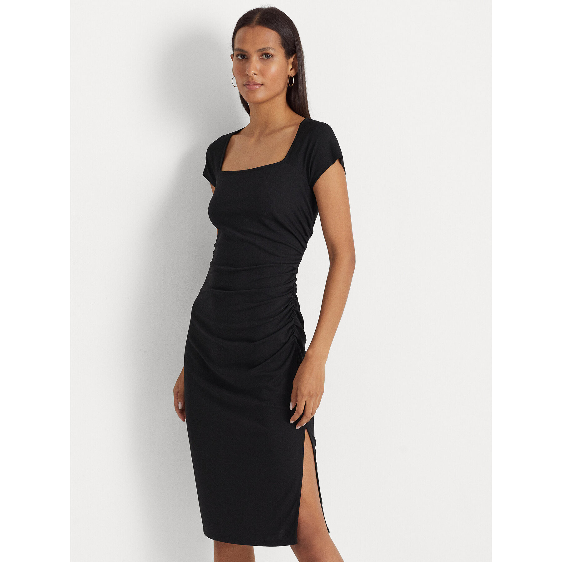 Lauren Ralph Lauren Rochie de zi 250903029001 Negru Regular Fit - Pled.ro