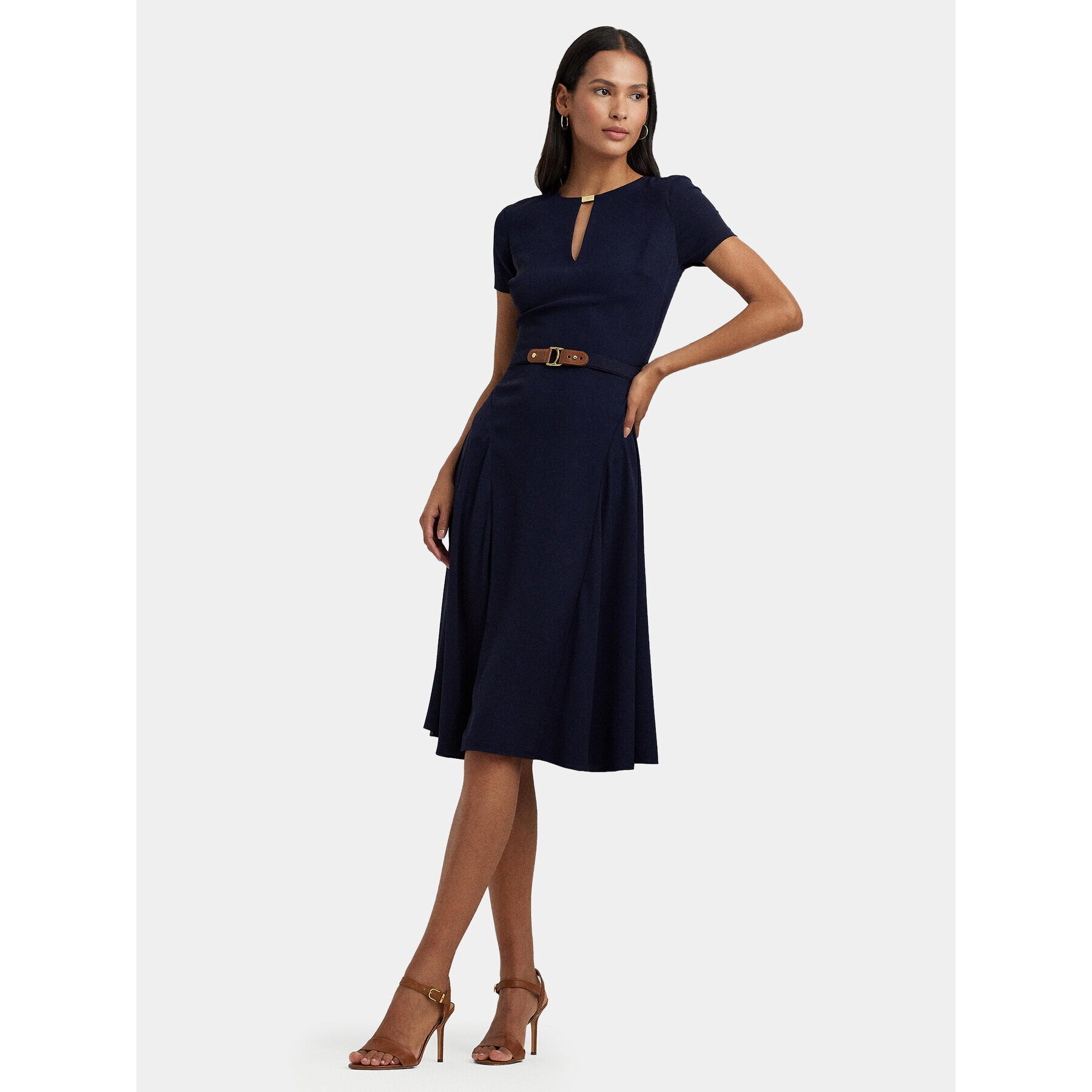 Lauren Ralph Lauren Rochie de zi 250909382002 Bleumarin Regular Fit - Pled.ro