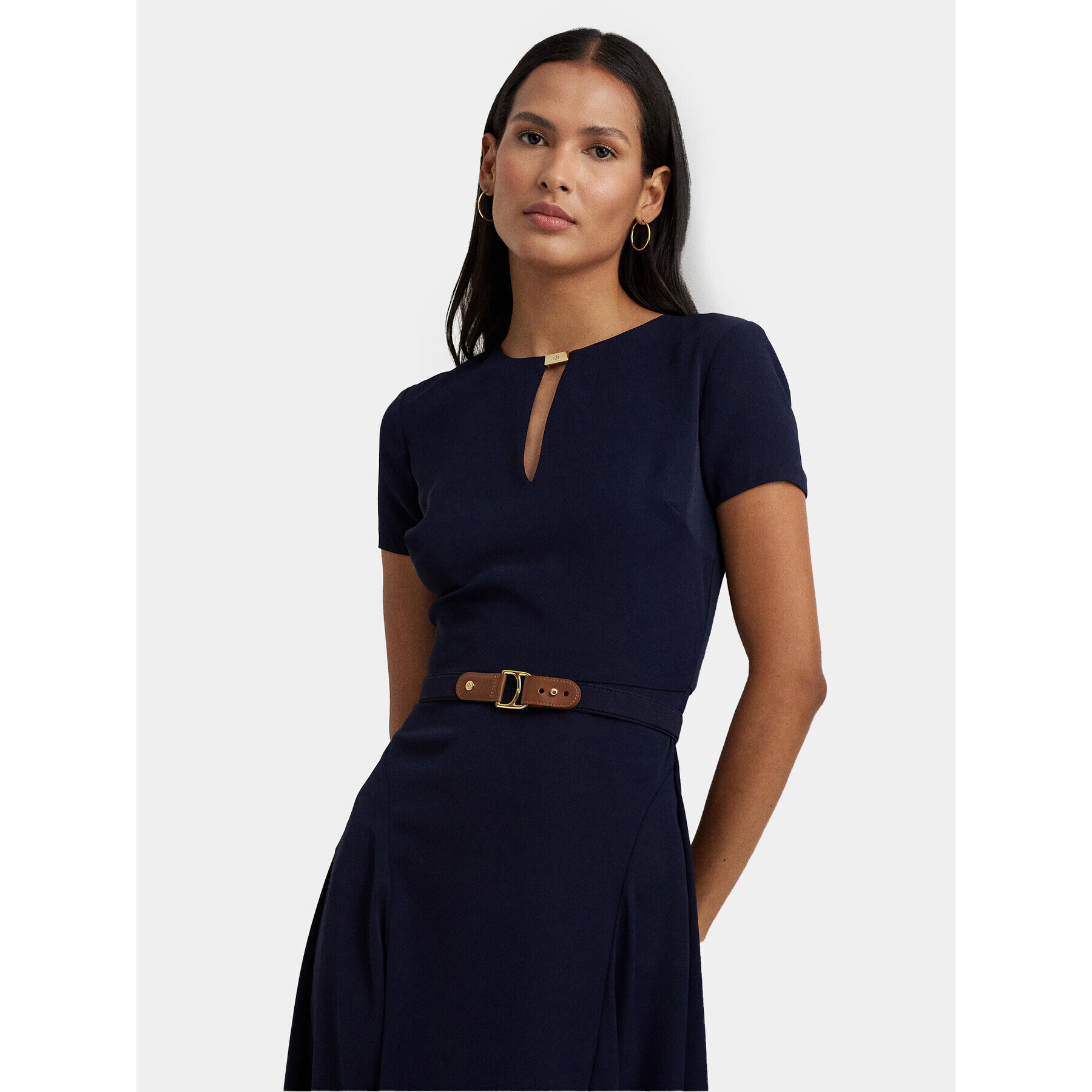 Lauren Ralph Lauren Rochie de zi 250909382002 Bleumarin Regular Fit - Pled.ro