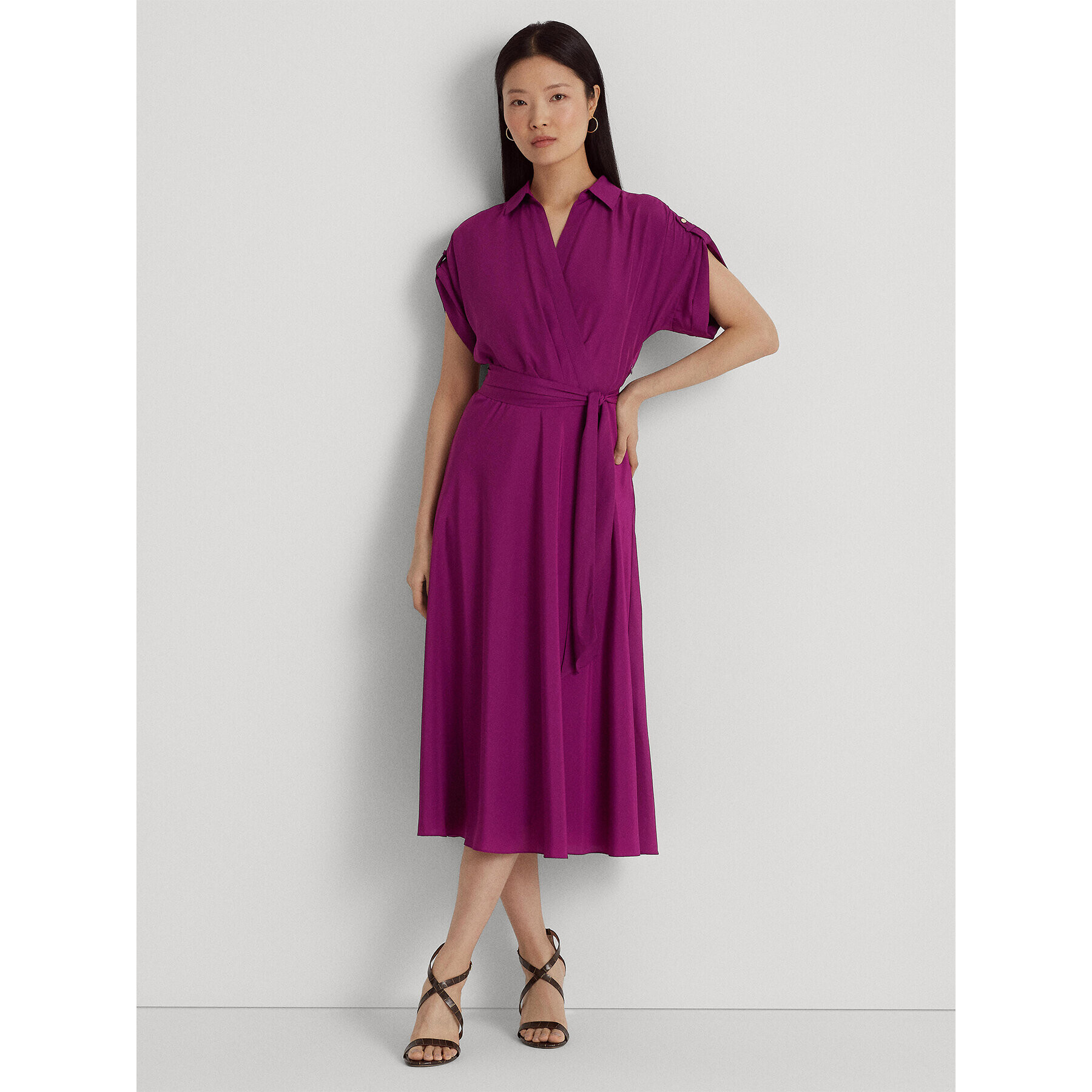 Lauren Ralph Lauren Rochie de zi 250909427003 Violet Regular Fit - Pled.ro