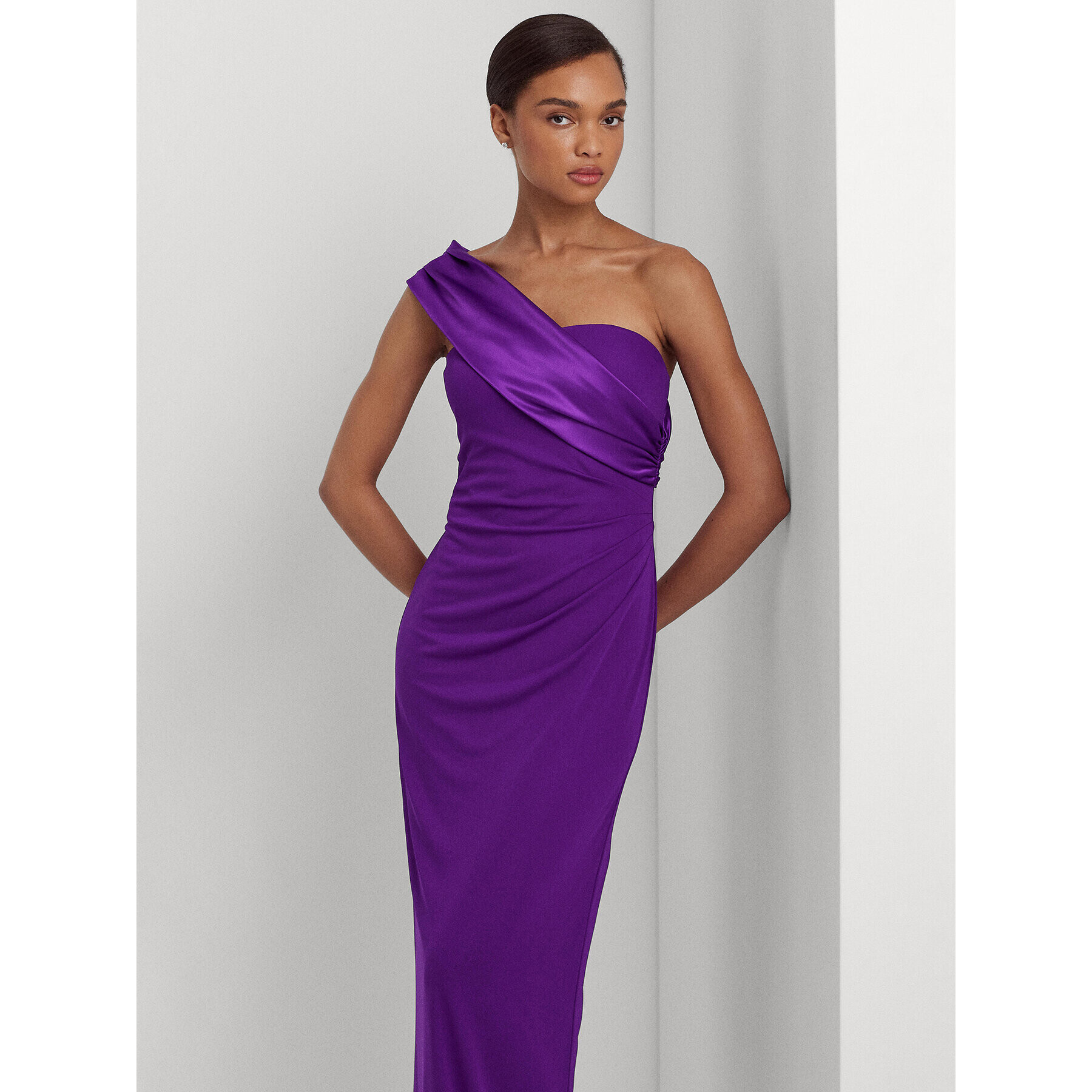 Lauren Ralph Lauren Rochie de seară 253918992002 Violet Regular Fit - Pled.ro