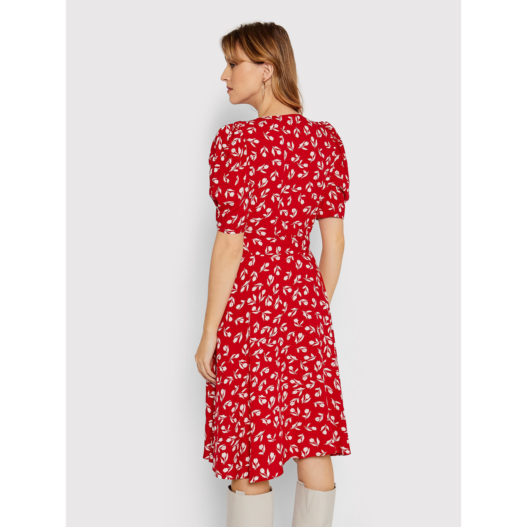 Lauren Ralph Lauren Rochie tip cămașă 200851981001 Roșu Regular Fit - Pled.ro