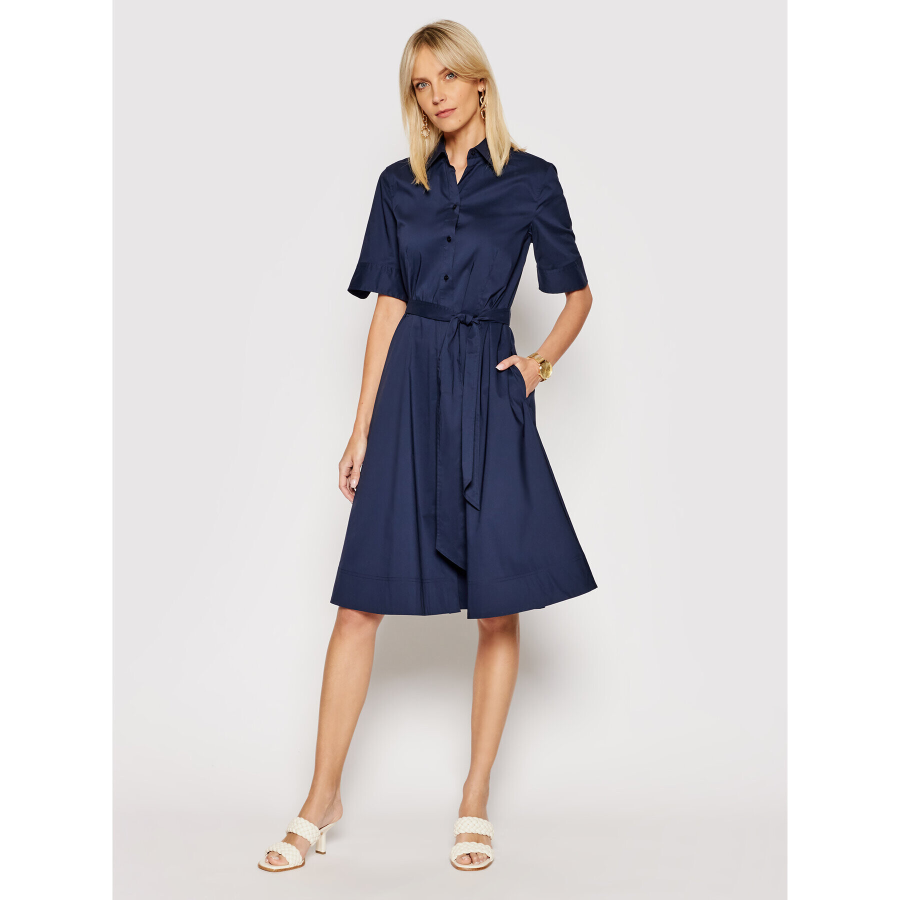 Lauren Ralph Lauren Rochie tip cămașă 200748950004 Bleumarin Regular Fit - Pled.ro